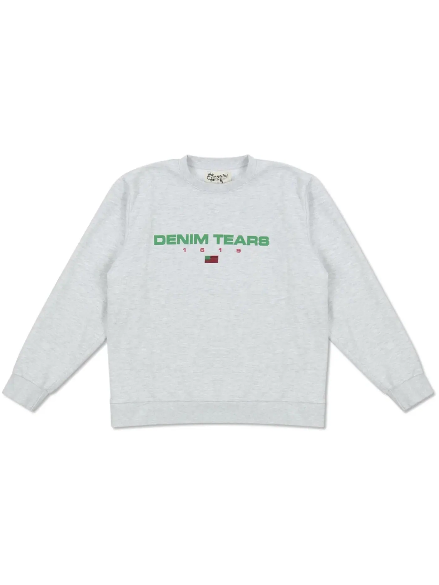 Мужской свитшот с круглым вырезом Crewneck Denim Tears — изображение 1 из 1, серый