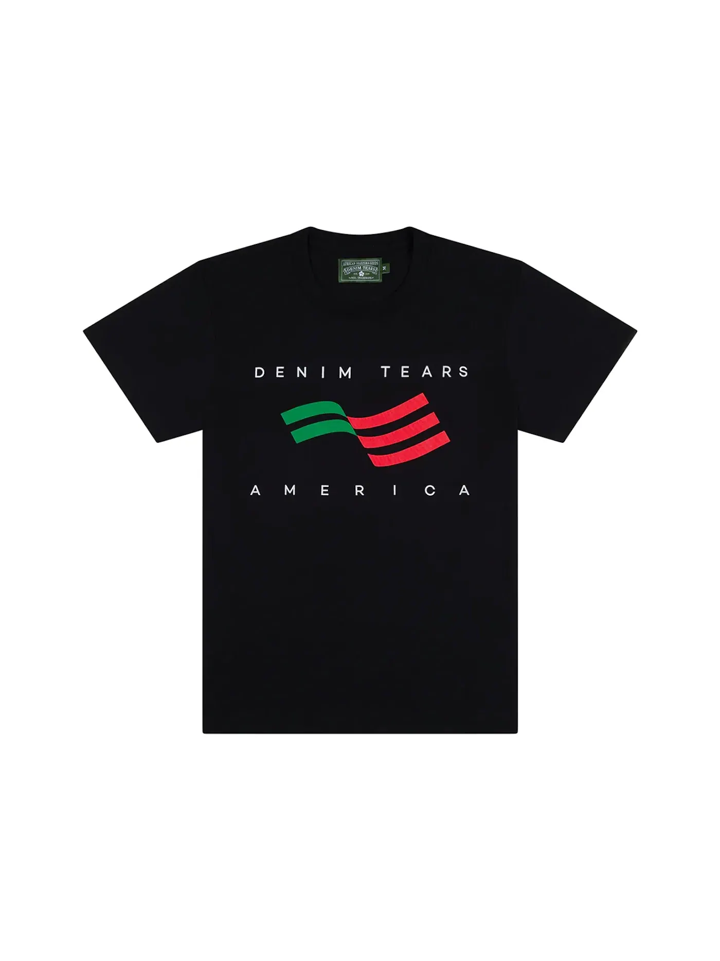 Мужская футболка с принтом Denim Tears Tee — изображение 1 из 1, черный