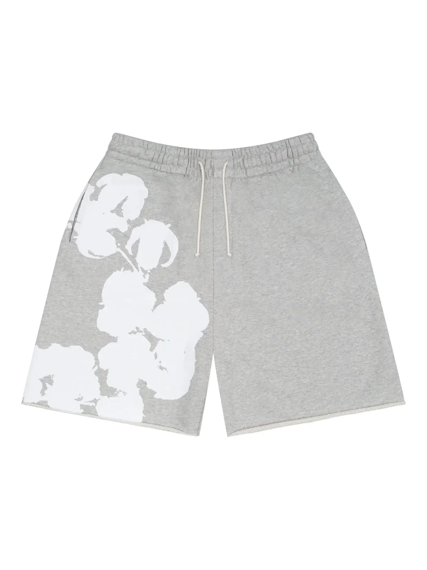 Мужские шорты с принтом Big Cotton Wreath Sweat Shorts Denim Tears — изображение 1 из 2, серый