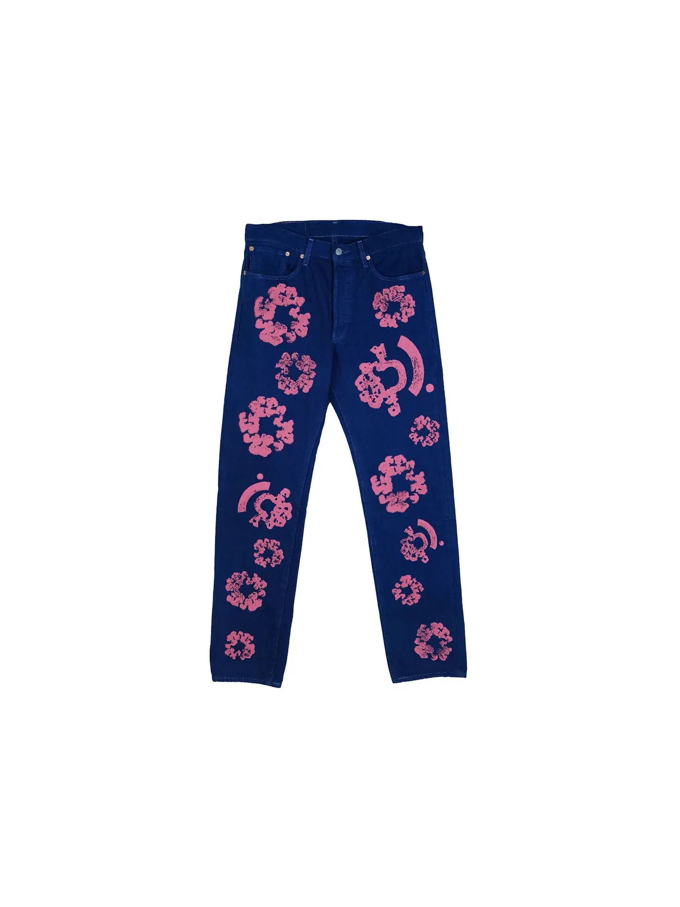 Мужские джинсы с принтом Denim Tears Jean — изображение 1 из 2, яркий синий