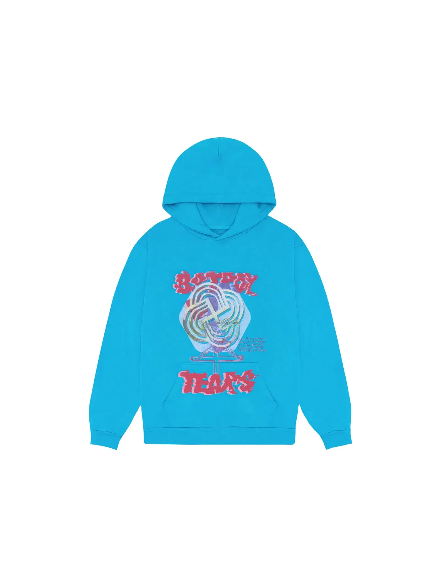 Мужской худи с принтом Denim Tears Bstroy Tears Hoodie — изображение 1 из 2, синий