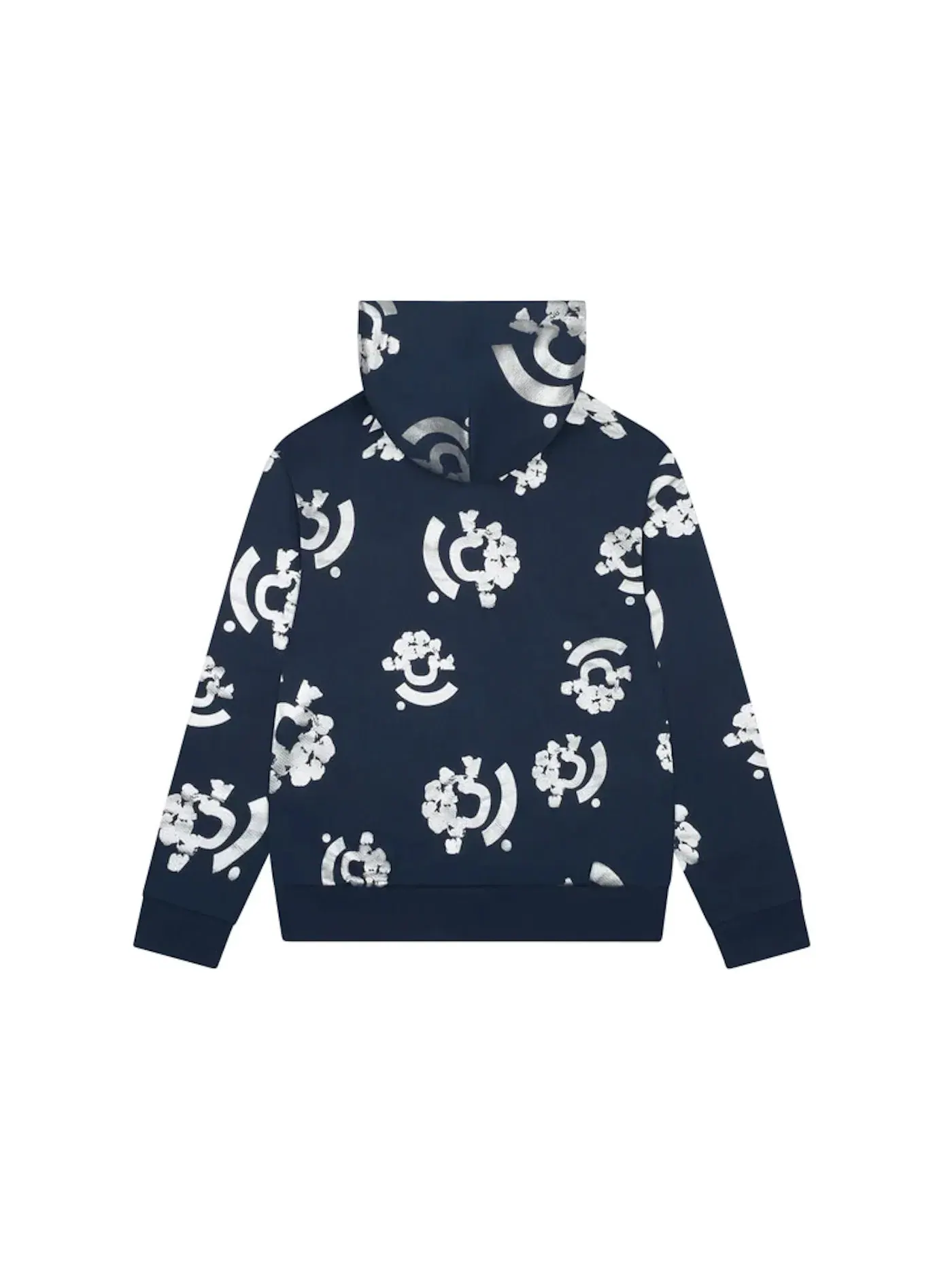 Мужская худи с принтом Denim Tears Bstroy Tears Zip Hoodie — изображение 2 из 2, синий