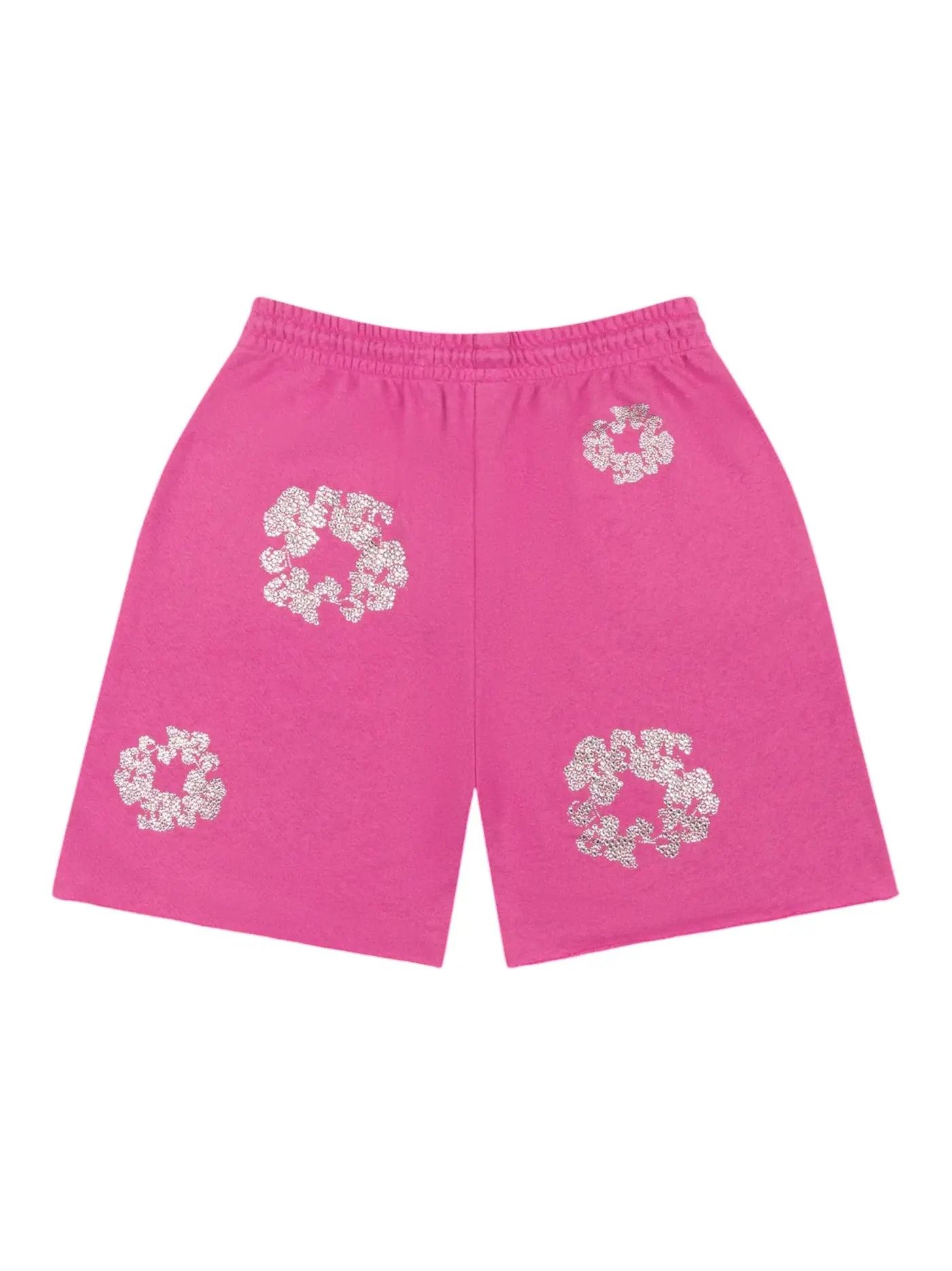 Мужские шорты с принтом Denim Tears Cashmere Swarovski Cotton Wreath Shorts — изображение 2 из 2, розовый