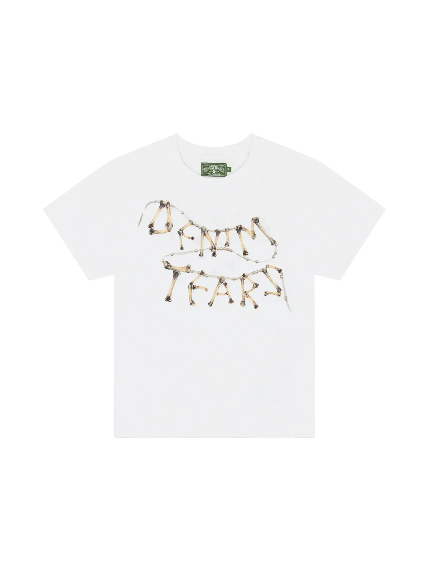 Мужская футболка с принтом Denim Tears Tee — изображение 1 из 1, белый