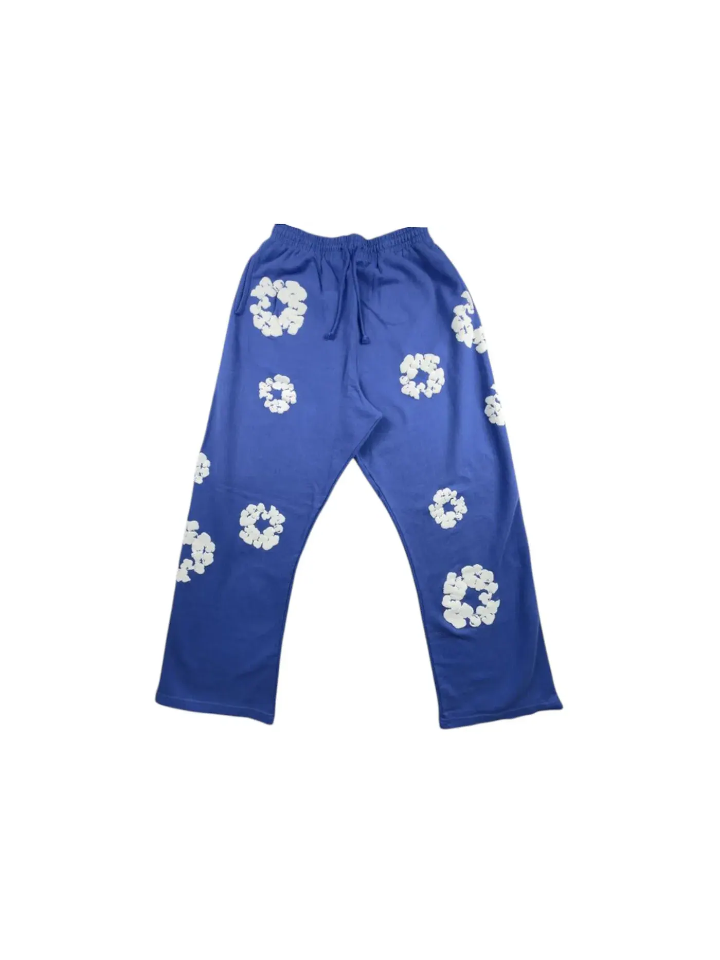Мужские свободные спортивные штаны с принтом Cotton Wreath Denim Tears — изображение 1 из 2, синий