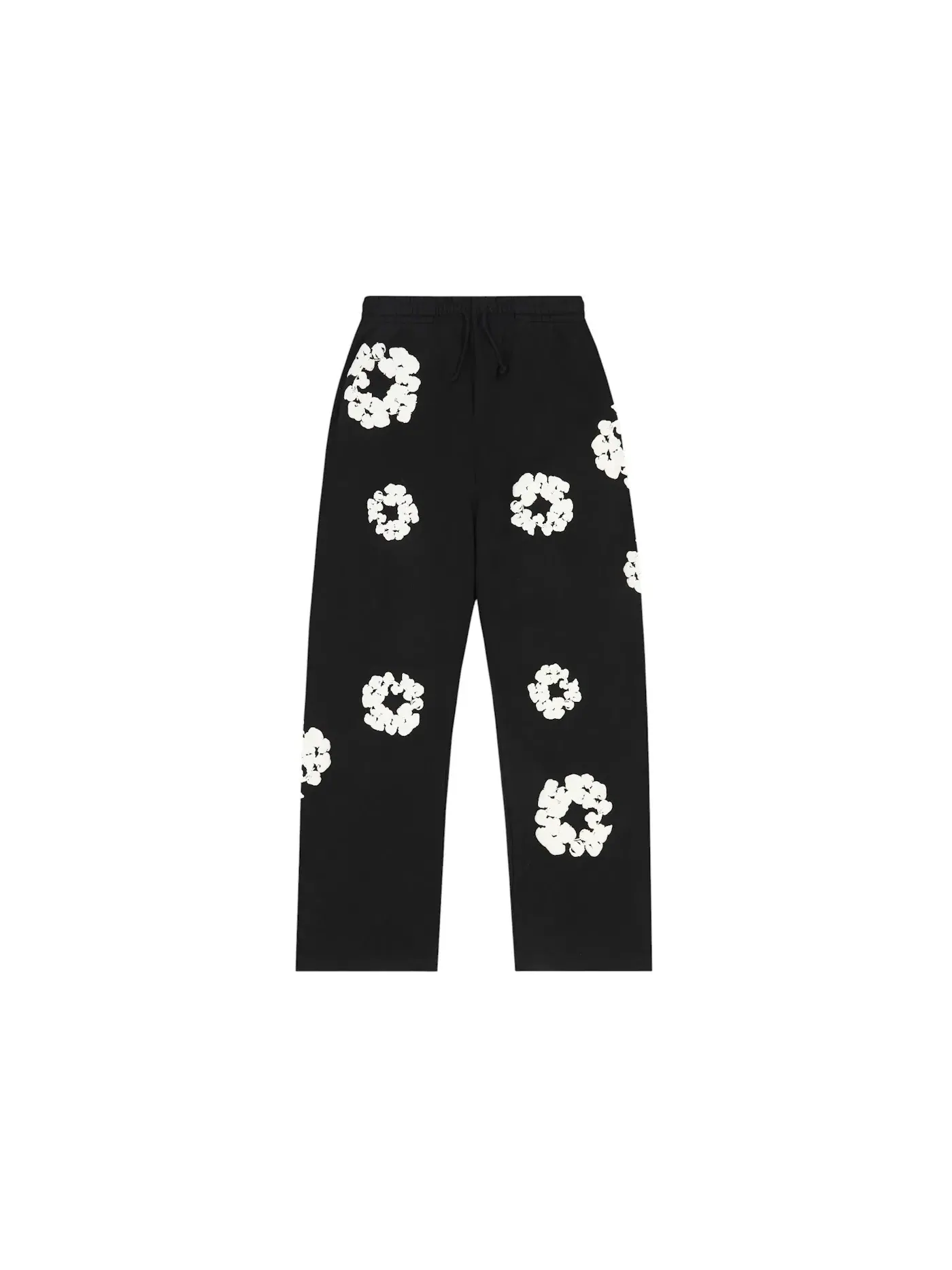 Мужские свободные спортивные штаны с принтом Cotton Wreath Denim Tears — изображение 1 из 2, черный