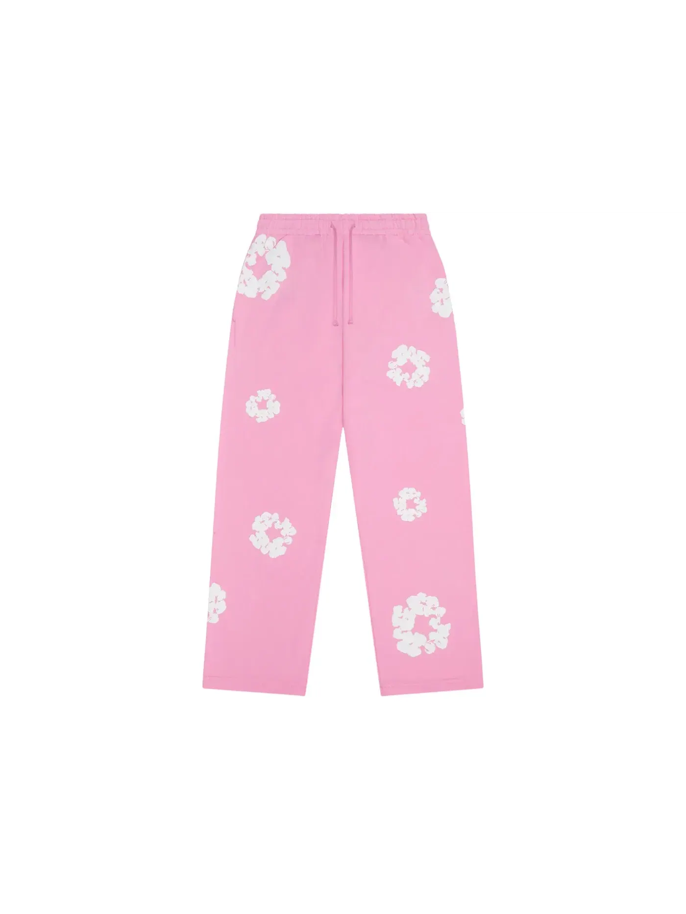 Мужские широкие спортивные штаны с принтом Cotton Wreath Denim Tears — изображение 1 из 1, розовый