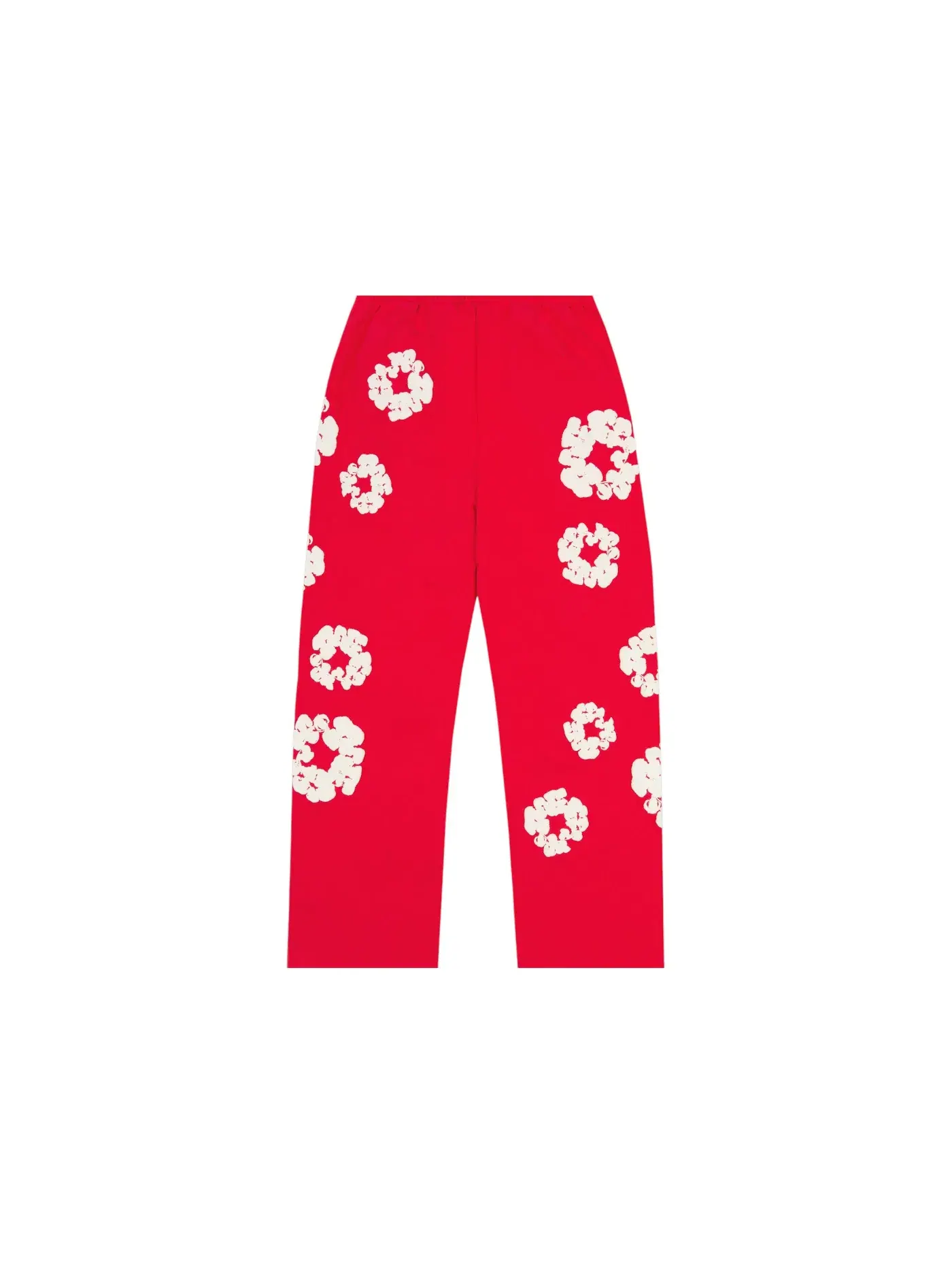 Мужские мешковатые спортивные штаны с принтом Cotton Wreath Denim Tears — изображение 2 из 2, красный