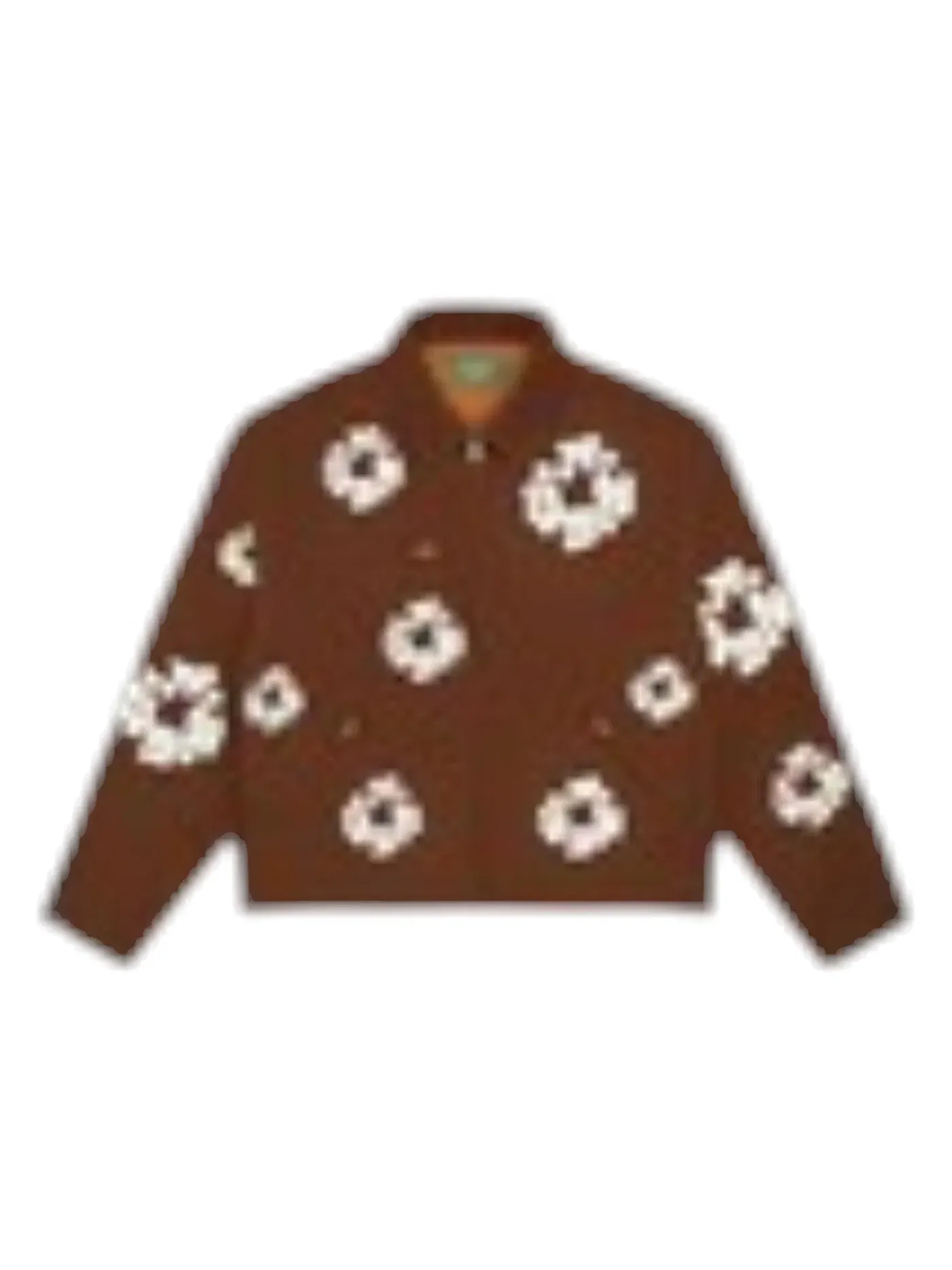 Мужская куртка из канваса с принтом Denim Tears Cotton Wreath Canvas Work Jacket — изображение 1 из 1, коричневый