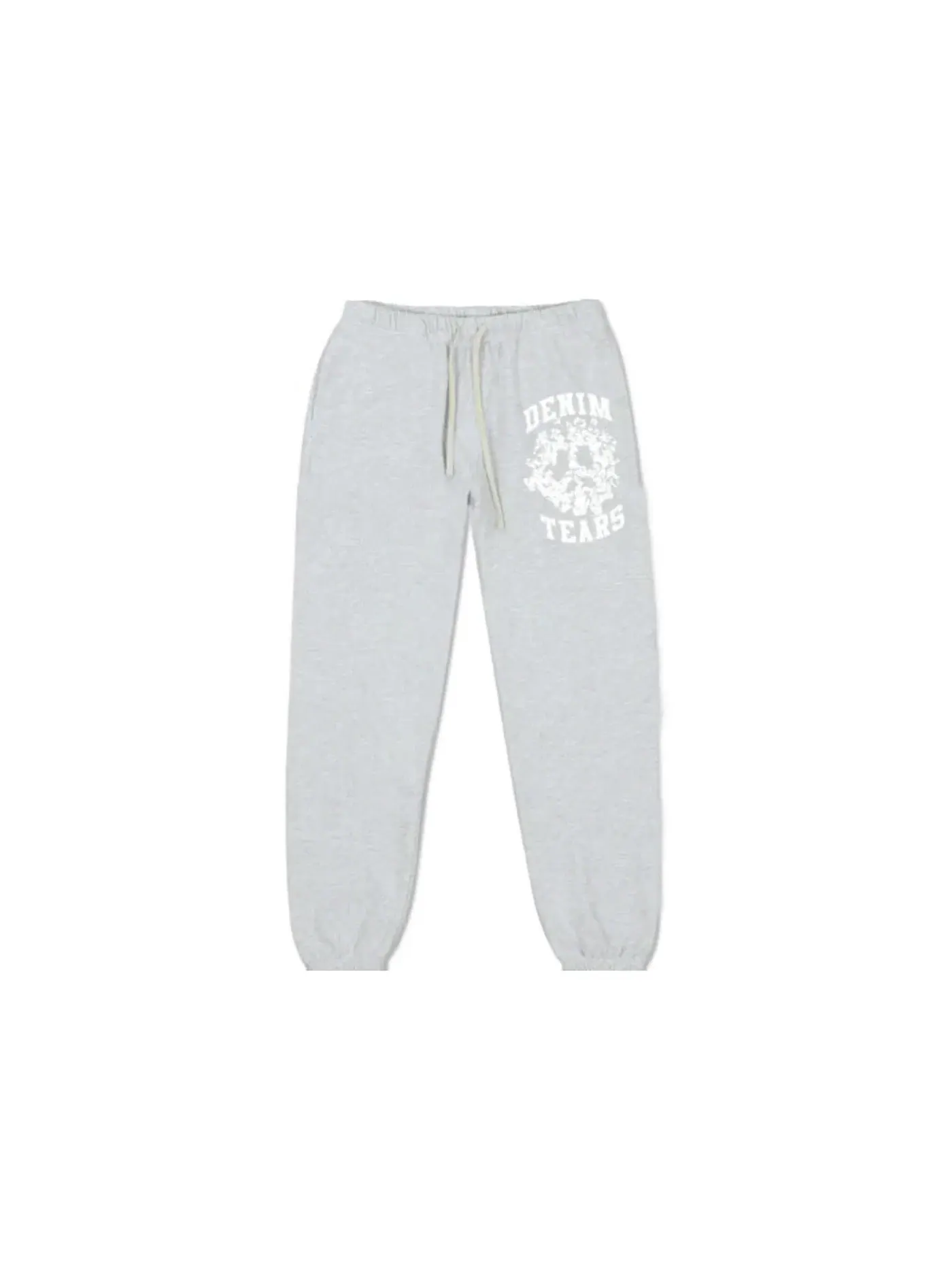Мужские спортивные штаны с принтом Denim Tears Cotton Wreath Peace University Sweatpant Heather Grey — изображение 1 из 1