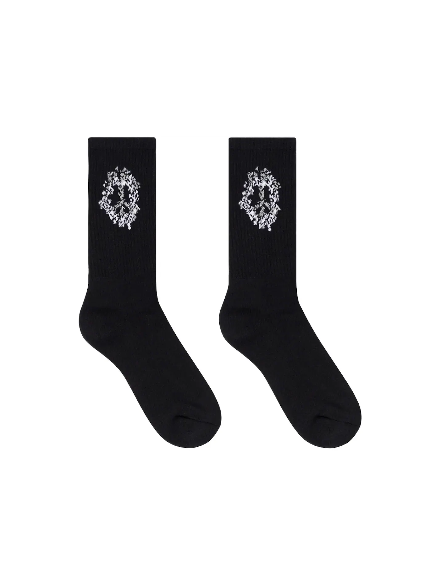 Мужские носки с принтом Denim Tears Cotton Wreath Socks — изображение 1 из 1, черный