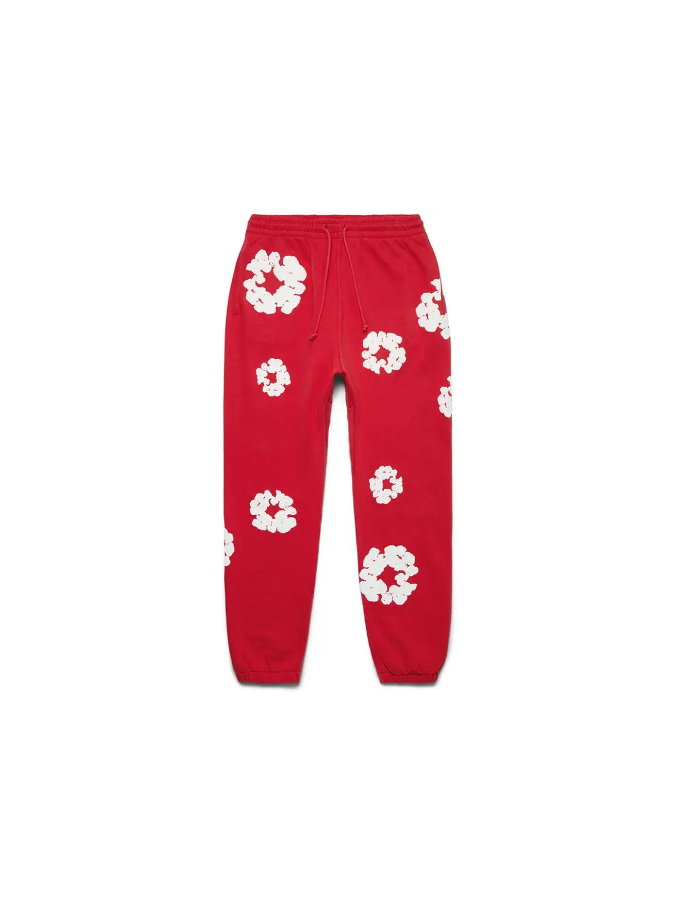 Мужские спортивные штаны с принтом Cotton Wreath Sweatpant Denim Tears — изображение 1 из 3, красный