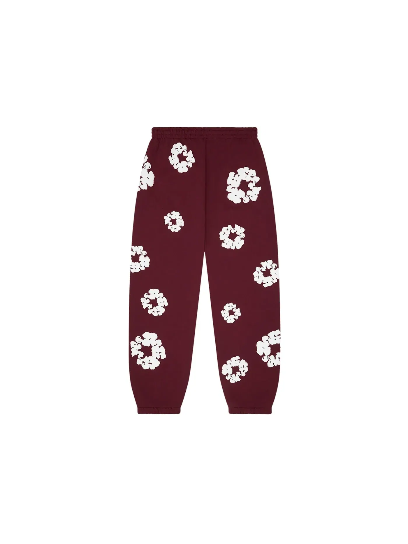 Мужские спортивные штаны с принтом Denim Tears Cotton Wreath Sweatpants — изображение 2 из 2, бордовый