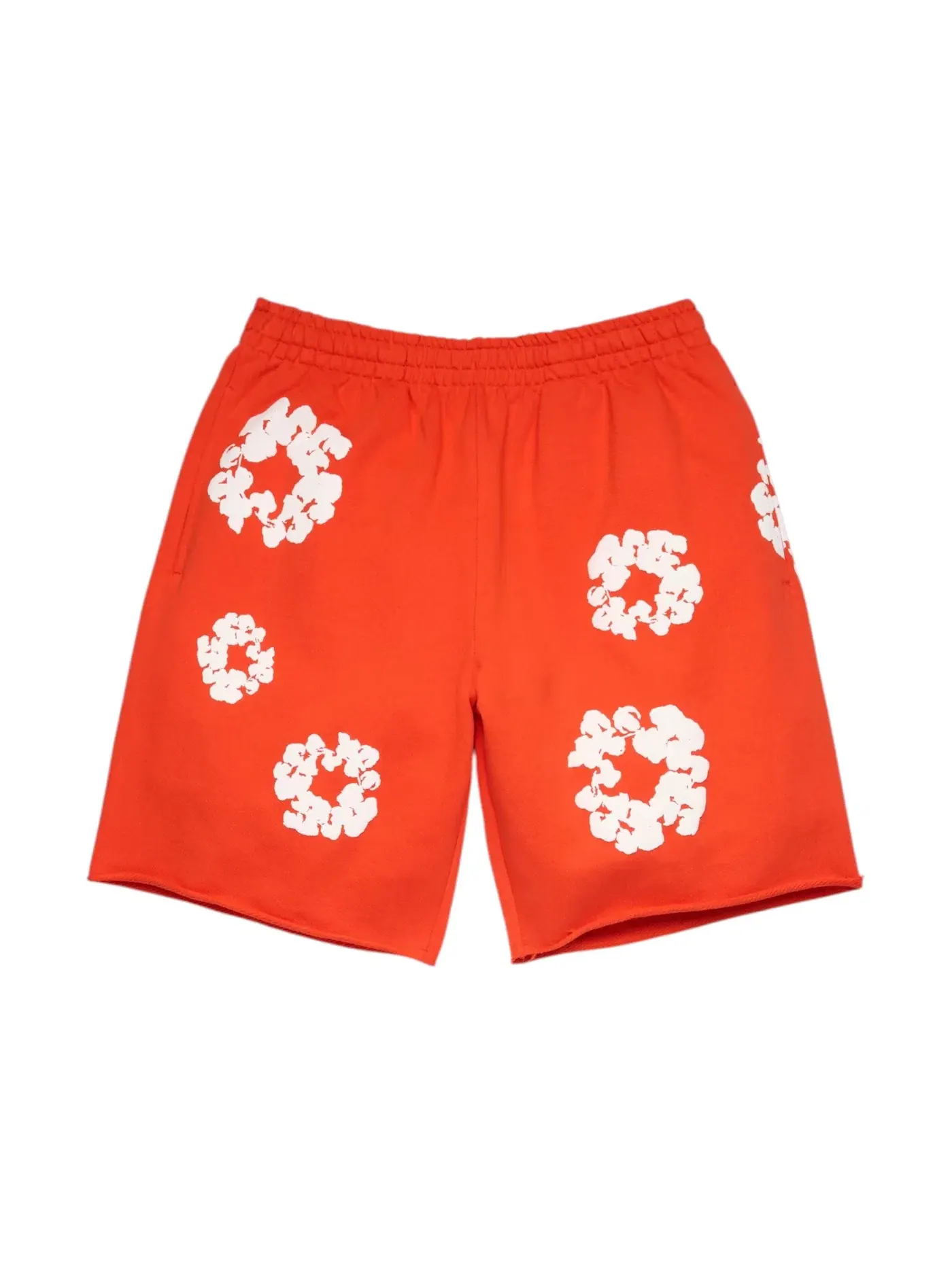 Мужские шорты с принтом Cotton Wreath Sweatshorts Denim Tears — изображение 1 из 2, темный оранжевый