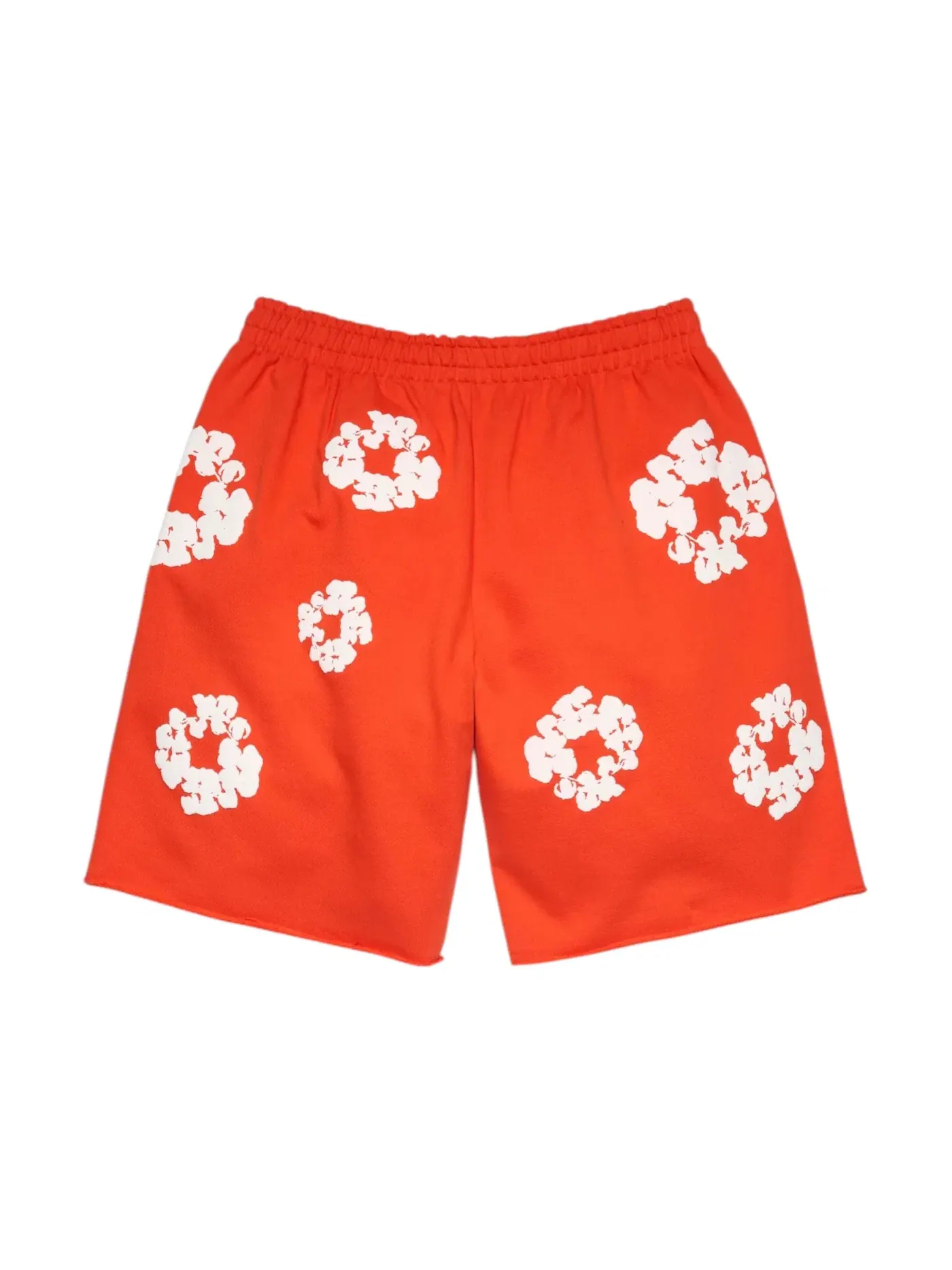 Мужские шорты с принтом Cotton Wreath Sweatshorts Denim Tears — изображение 2 из 2, темный оранжевый
