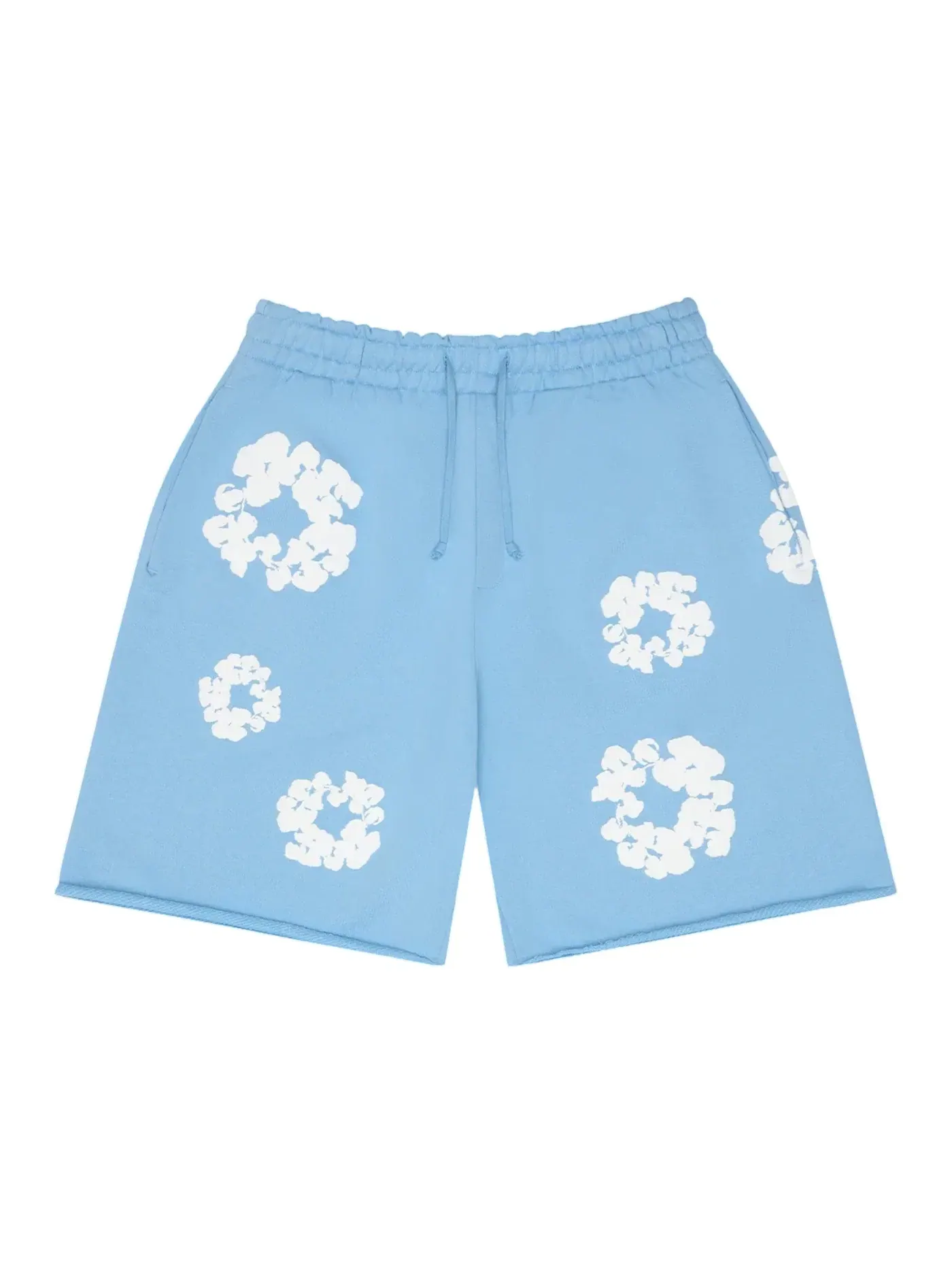 Мужские шорты с принтом Sweatshorts Denim Tears — изображение 1 из 2, светлый синий