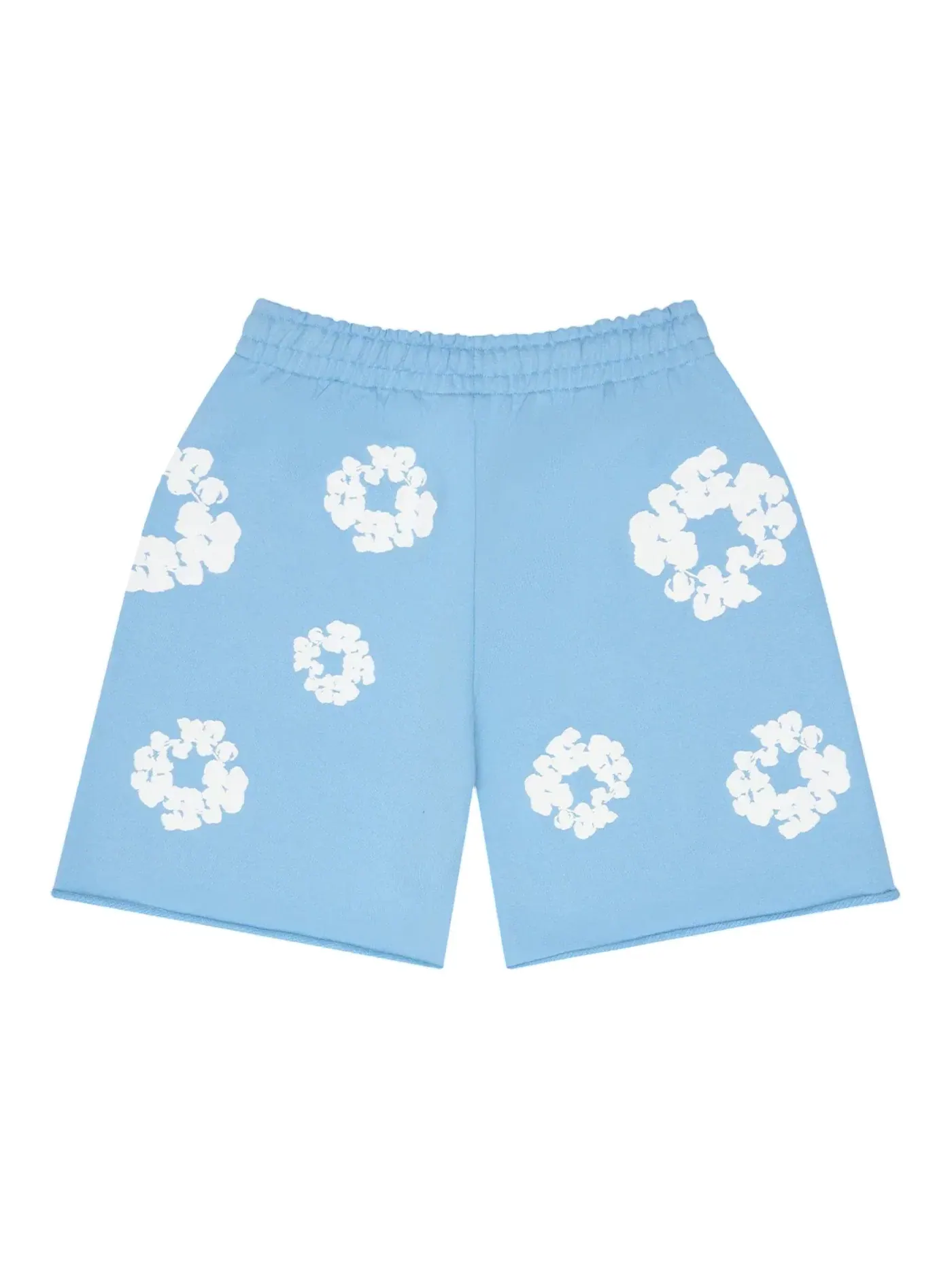 Мужские шорты с принтом Sweatshorts Denim Tears — изображение 2 из 2, светлый синий