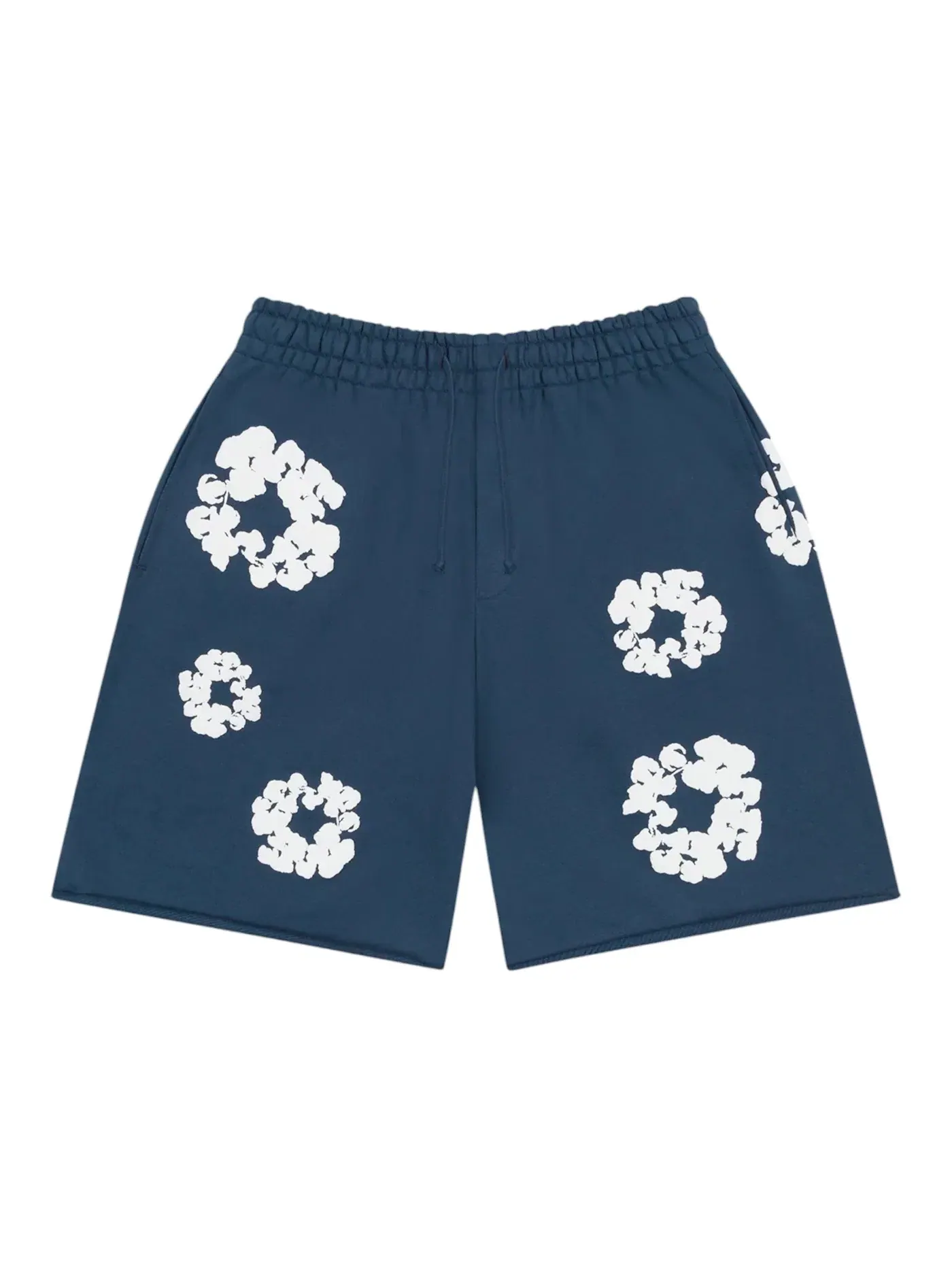 Мужские спортивные шорты с принтом Sweatshorts Denim Tears — изображение 1 из 1, темно-синий