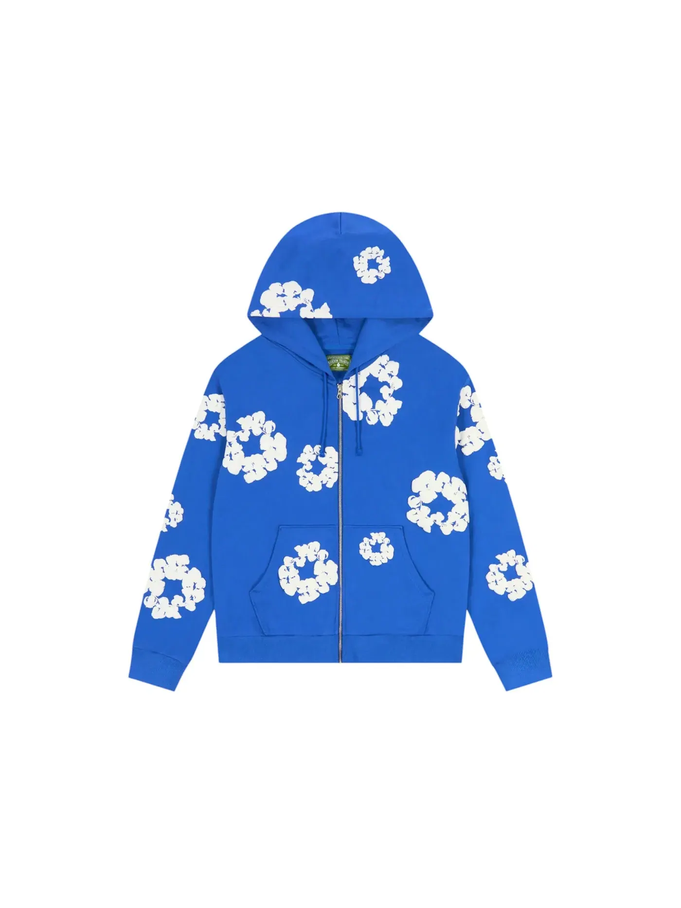Мужская худи с принтом Denim Tears Cotton Wreath Zip Hoodie Denim Tears — изображение 1 из 2, синий