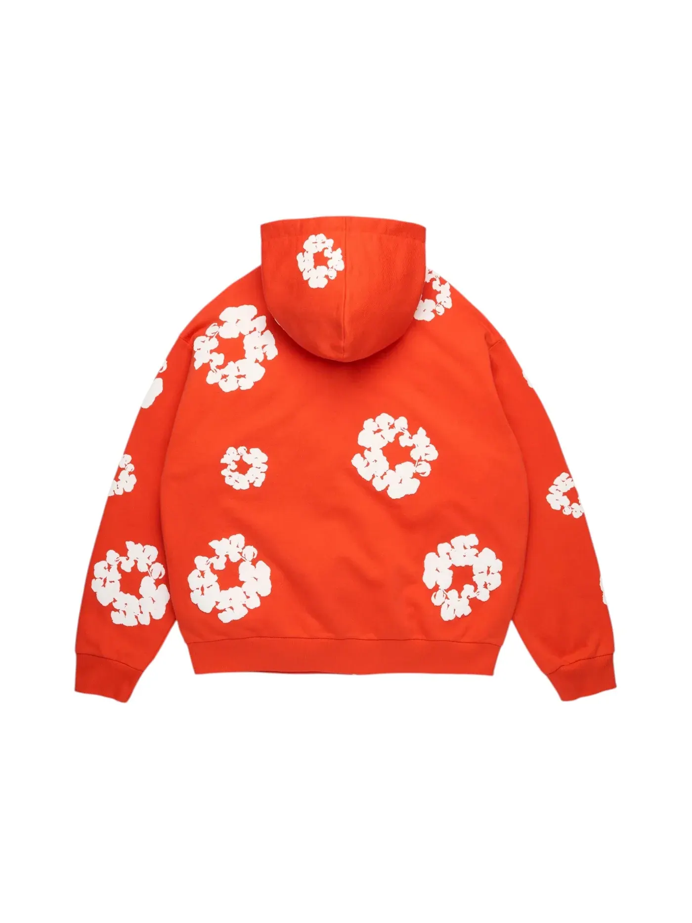 Мужская худи с принтом Denim Tears Cotton Wreath Zip Hoodie — изображение 2 из 2, темный оранжевый