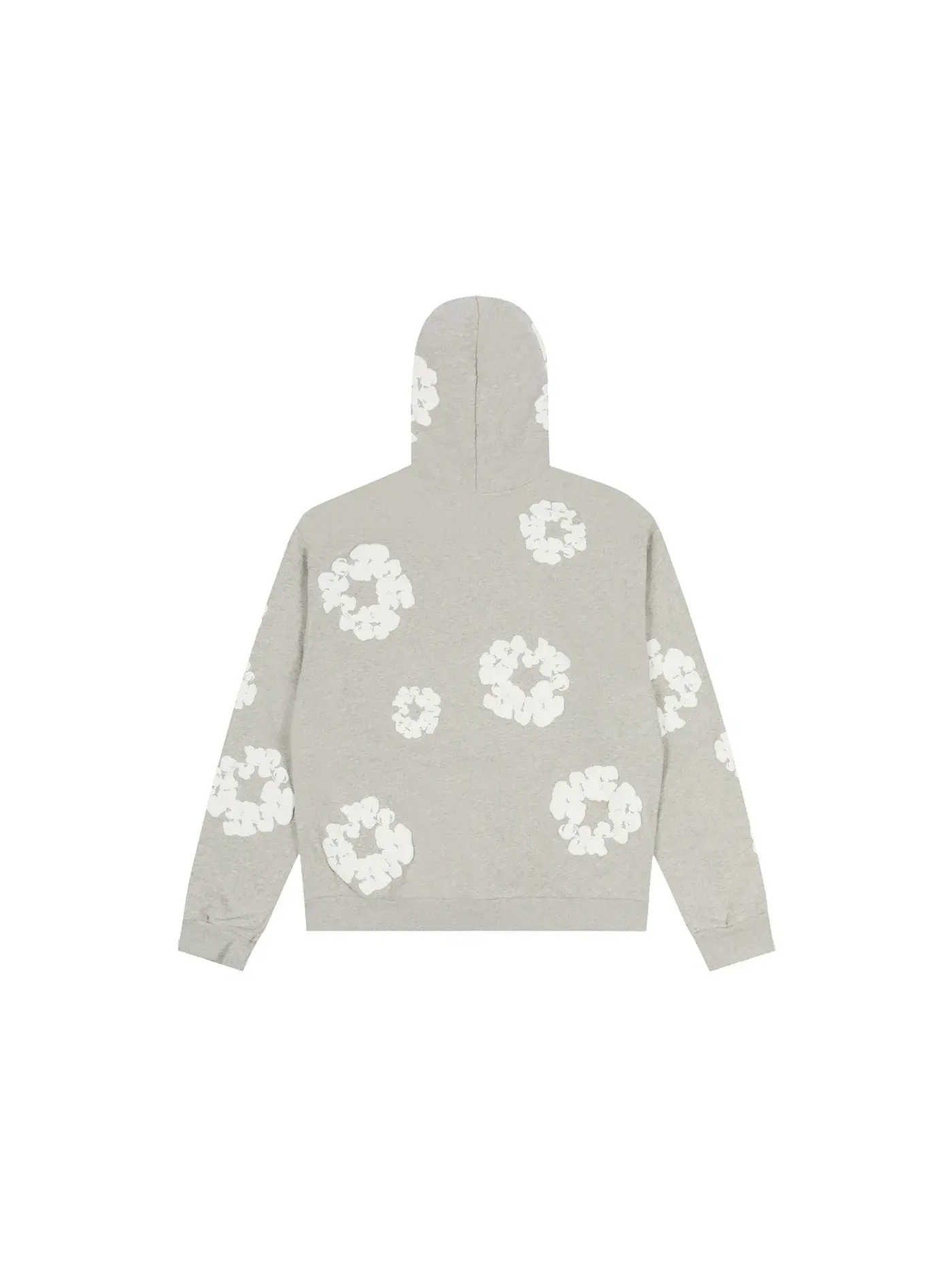 Мужская худи с принтом Cotton Wreath Denim Tears — изображение 2 из 2, серый