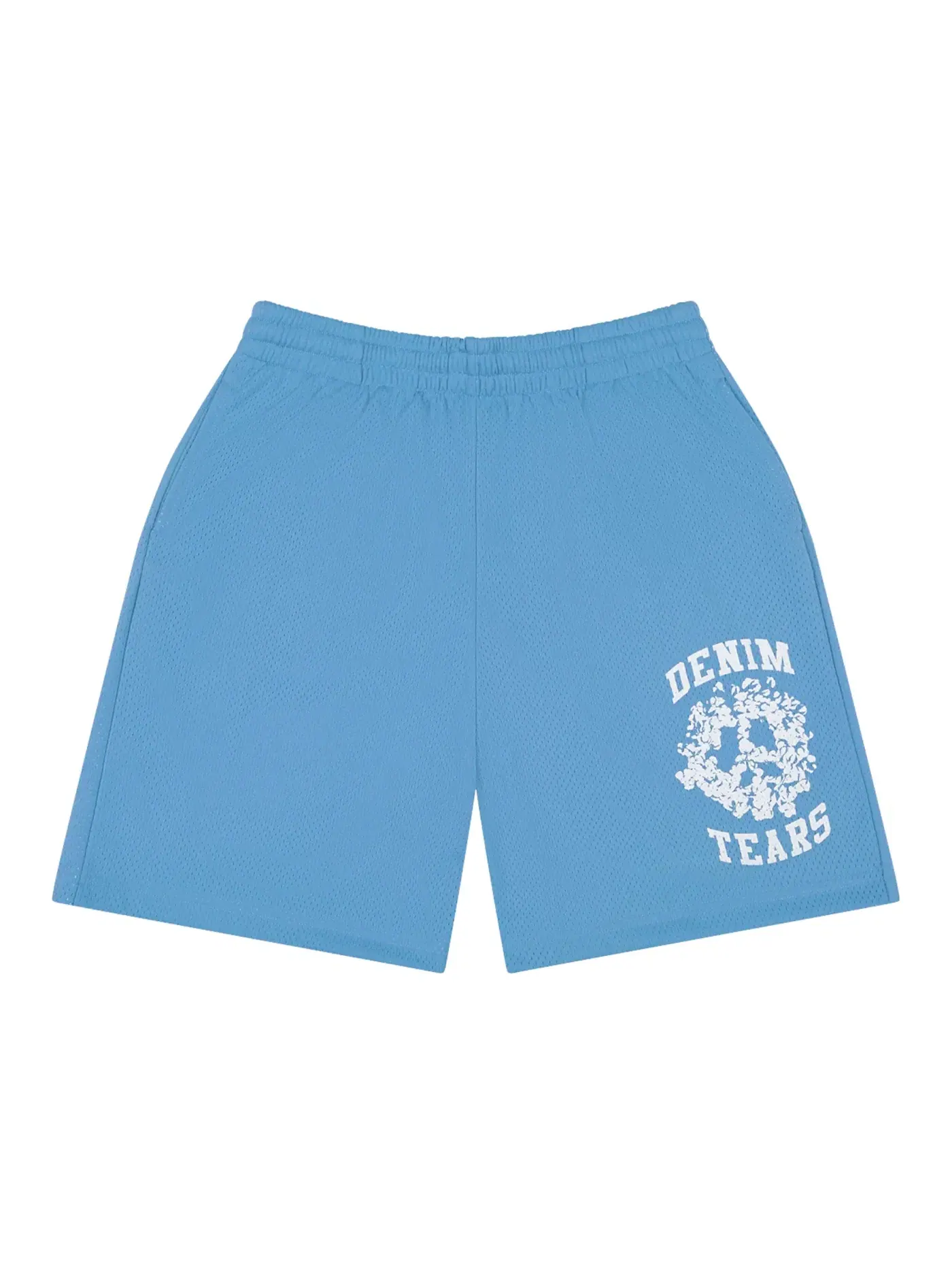 Мужские шорты с принтом Denim Tears Denim University Mesh Shorts — изображение 1 из 2, светлый синий