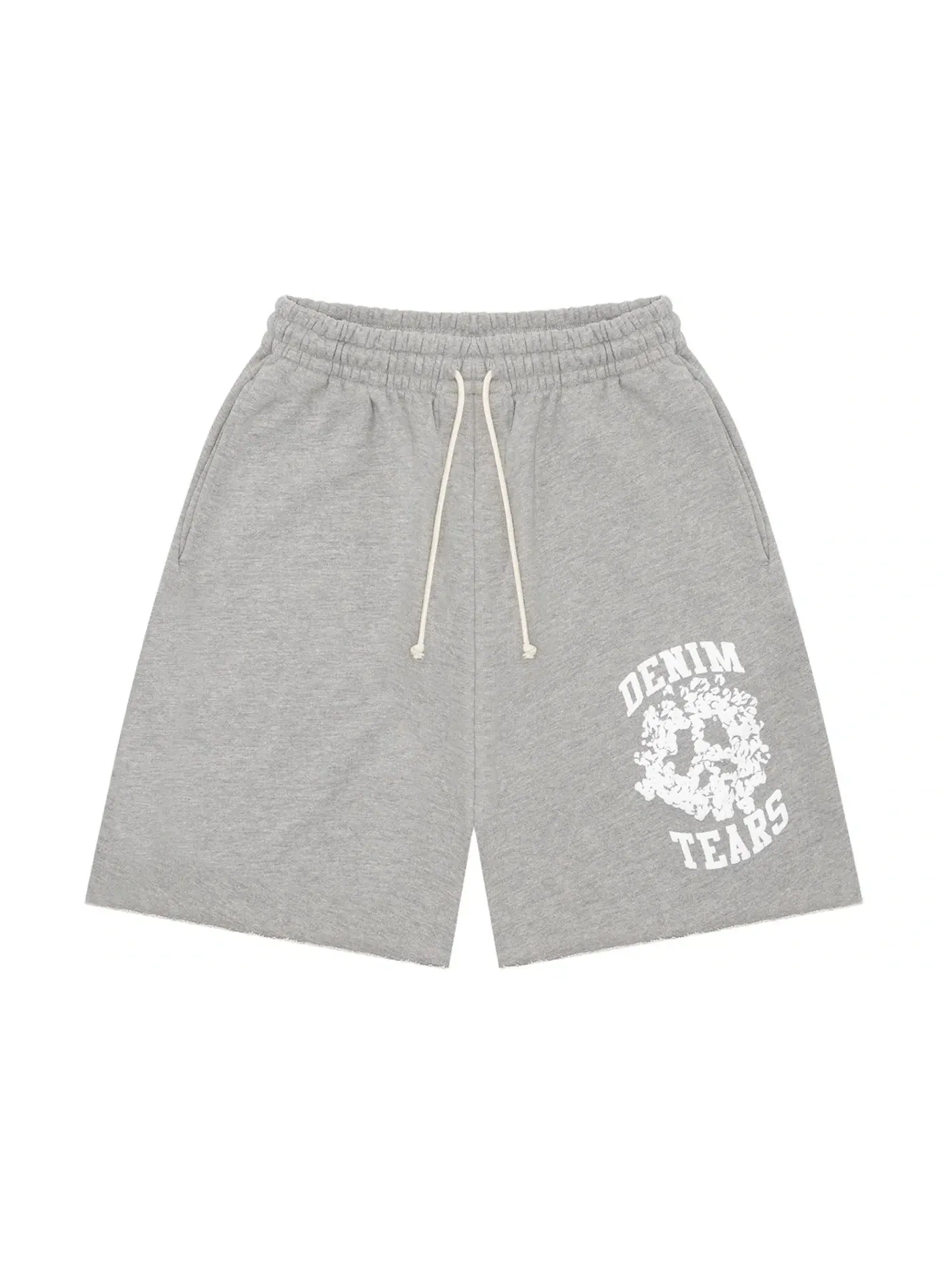 Мужские шорты из денима с принтом University Denim Tears Grey — изображение 1 из 2