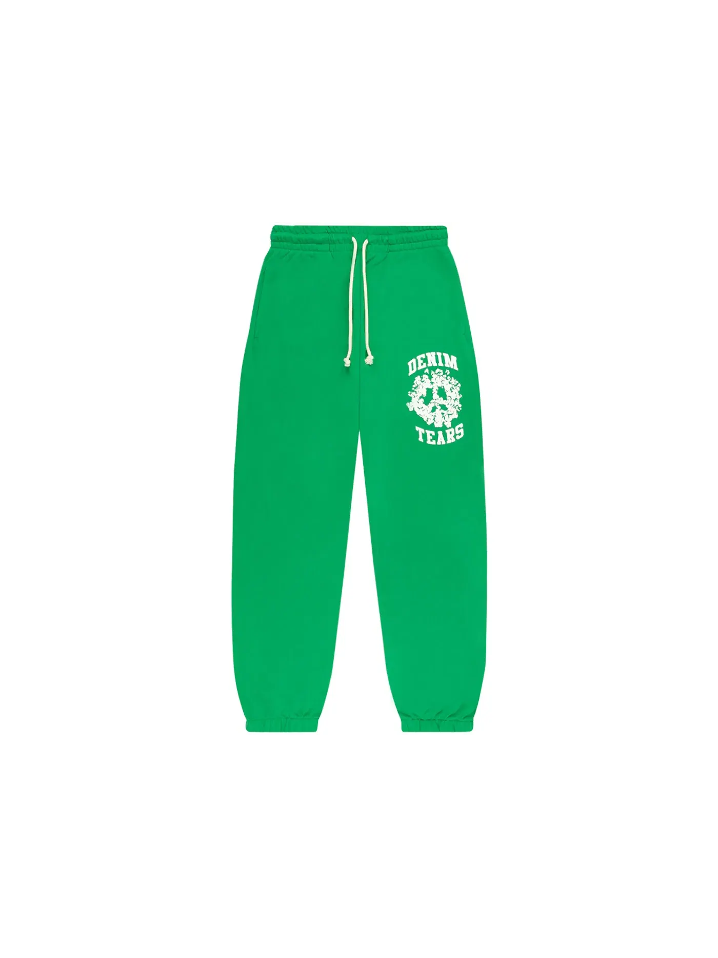 Мужские спортивные штаны с принтом Sweatpants Denim Tears — изображение 1 из 2, зеленый/белый