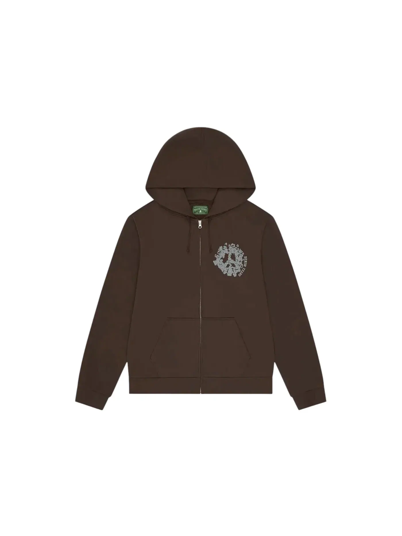 Мужская худи Denim Tears Denim University Zip Hoodie Brown — изображение 1 из 2, коричневый