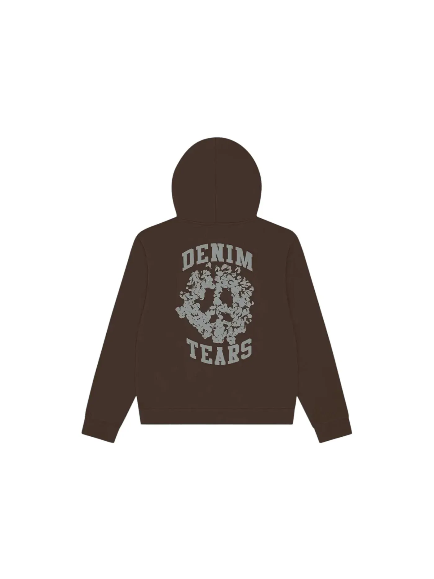 Мужская худи Denim Tears Denim University Zip Hoodie Brown — изображение 2 из 2, коричневый