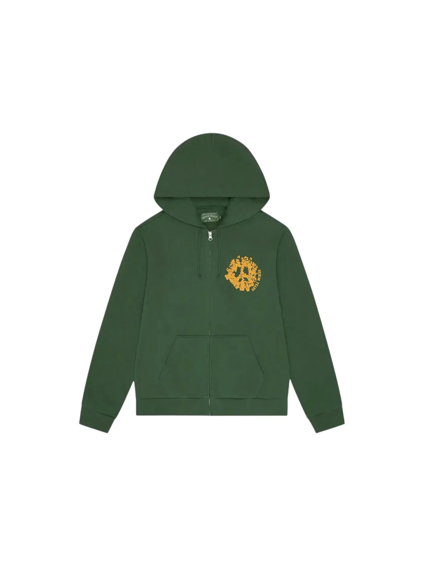 Мужской худи с принтом Denim Tears Denim University Zip Hoodie Denim Tears — изображение 1 из 2, зеленый белый