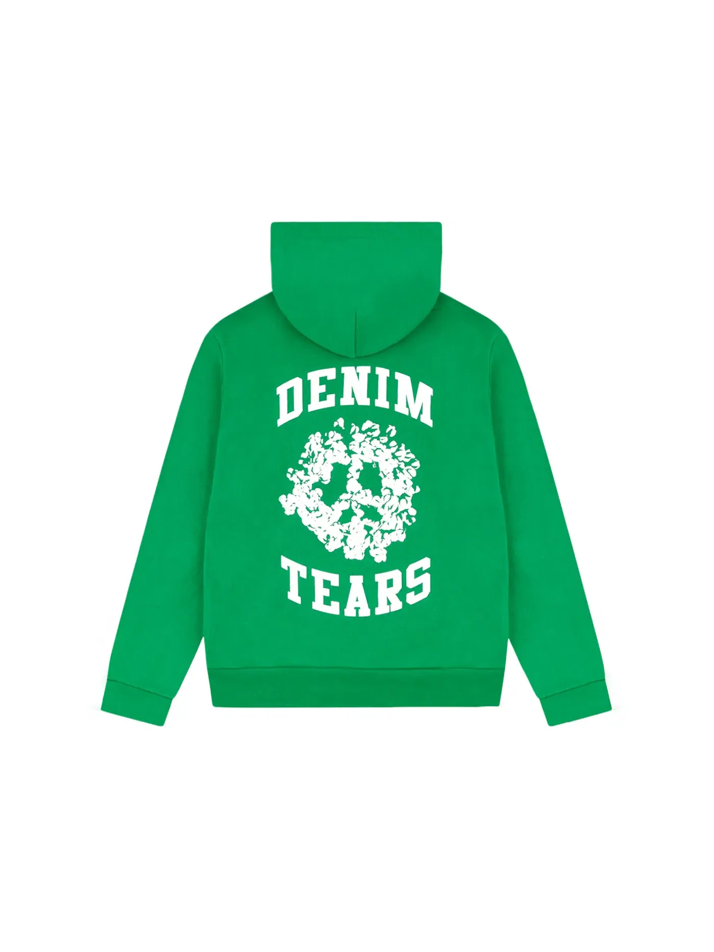 Мужской худи с принтом Denim Tears Denim University Zip Hoodie Denim Tears — изображение 2 из 2, зеленый белый