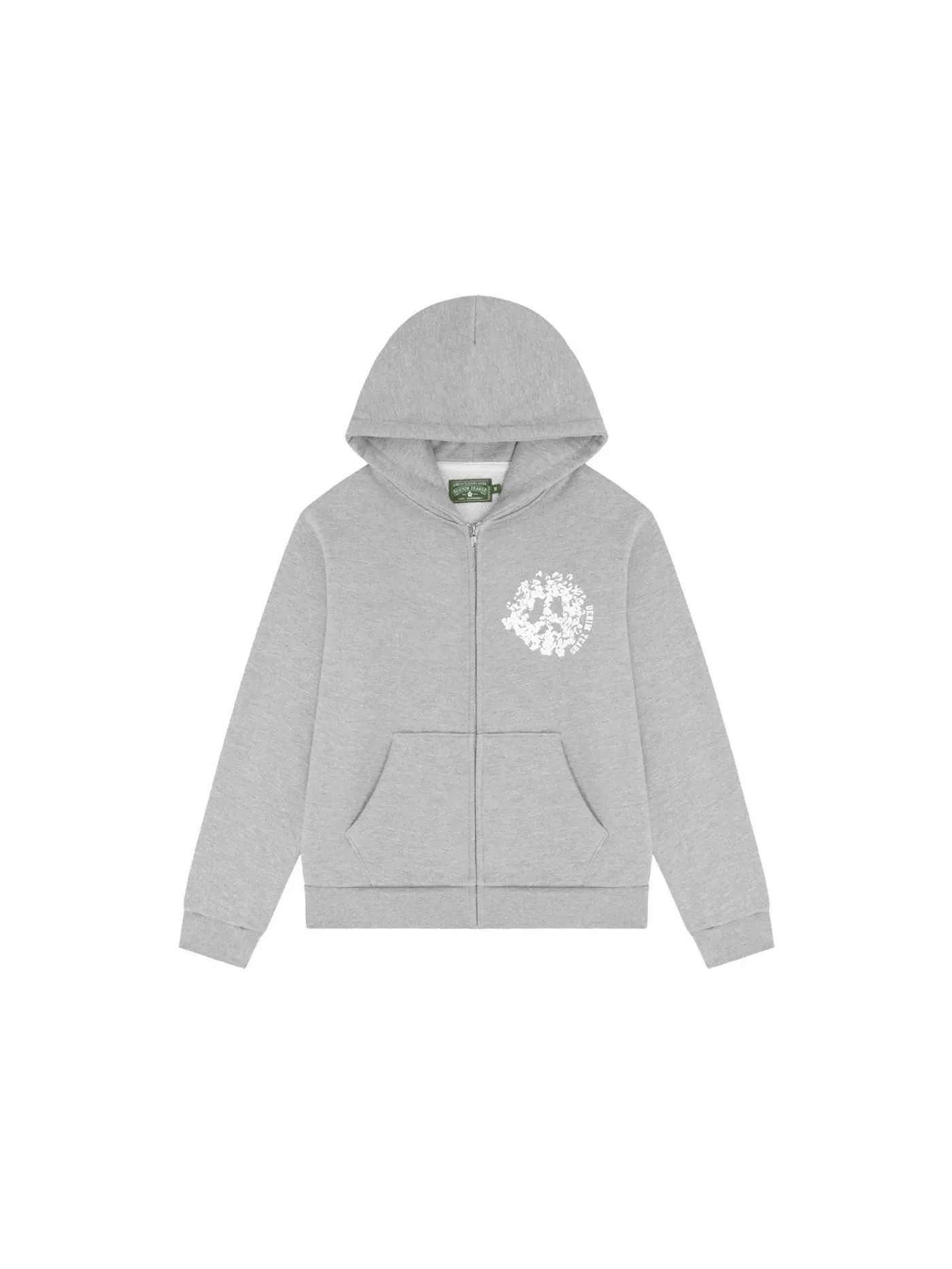 Мужская худи на молнии Denim Tears Hoodie Grey — изображение 1 из 2