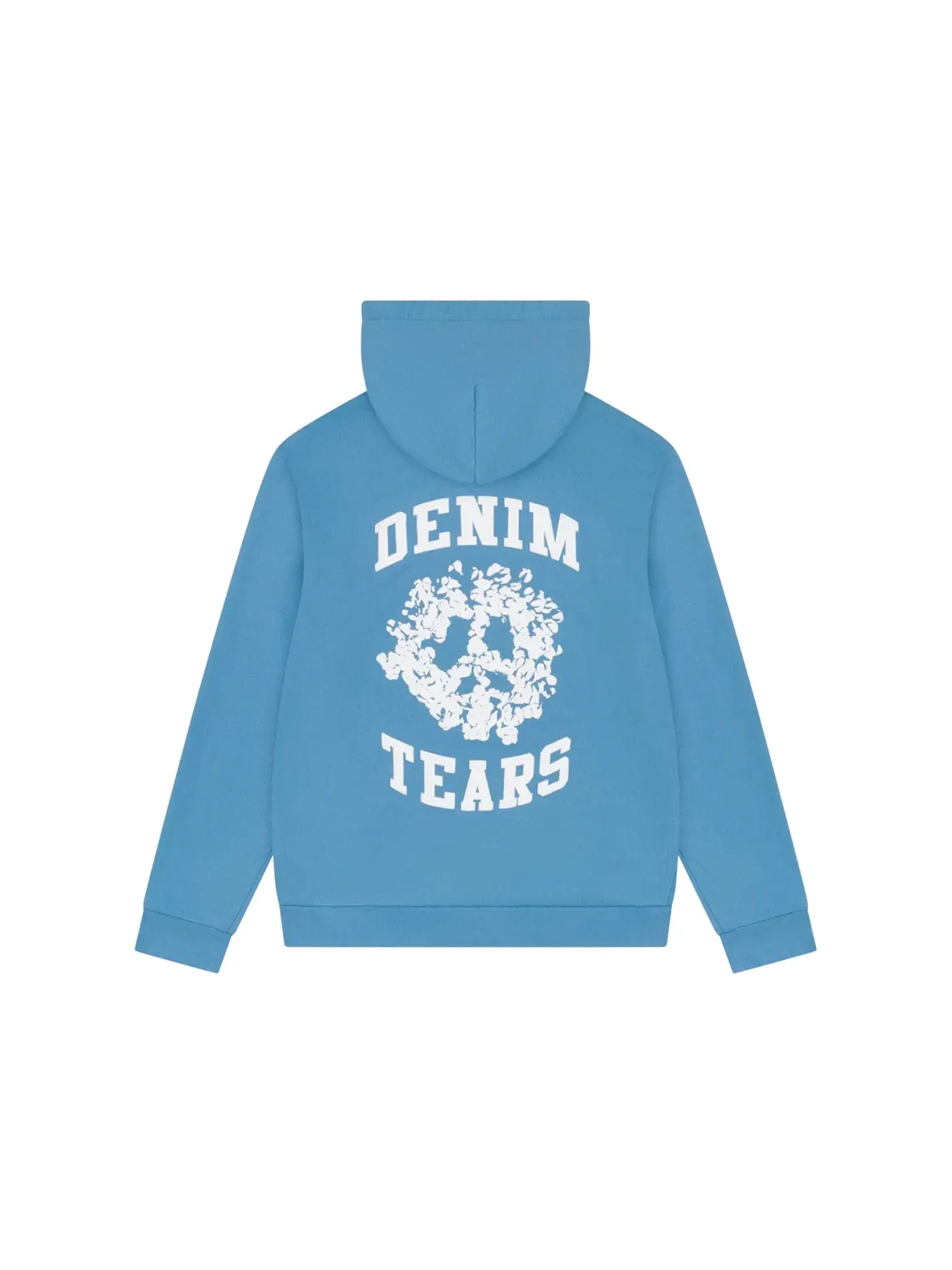 Мужская худи с принтом Denim University Zip Hoodie Denim Tears — изображение 2 из 2, светлый синий