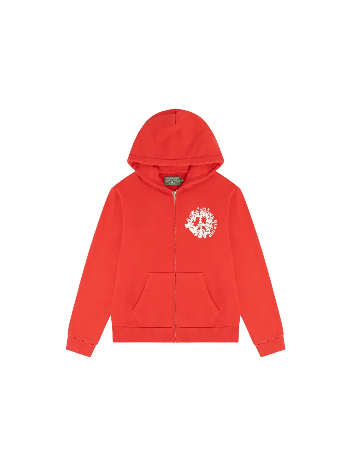 Мужская худи Denim Tears Denim University Zip Hoodie Red — изображение 1 из 2, красный