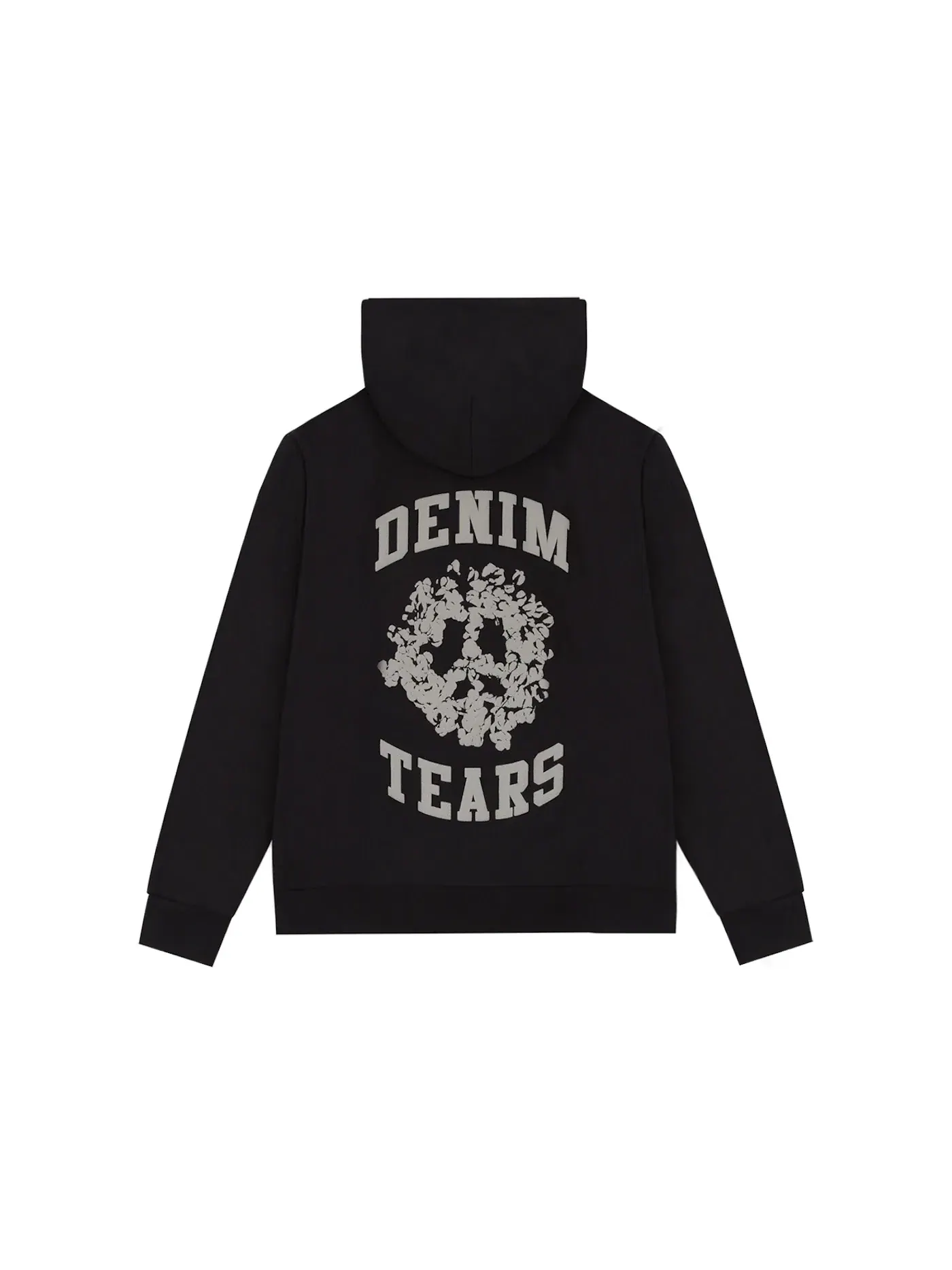 Мужская худи на молнии University Zip Hoodie Denim Tears — изображение 2 из 2, черный
