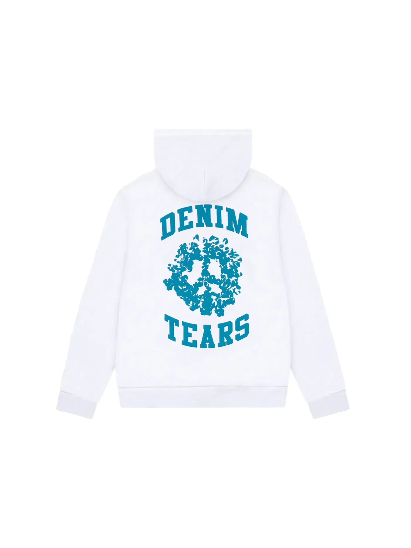 Мужская худи-молния с принтом Denim Tears Denim University Zip Hoodie — изображение 2 из 2, белый