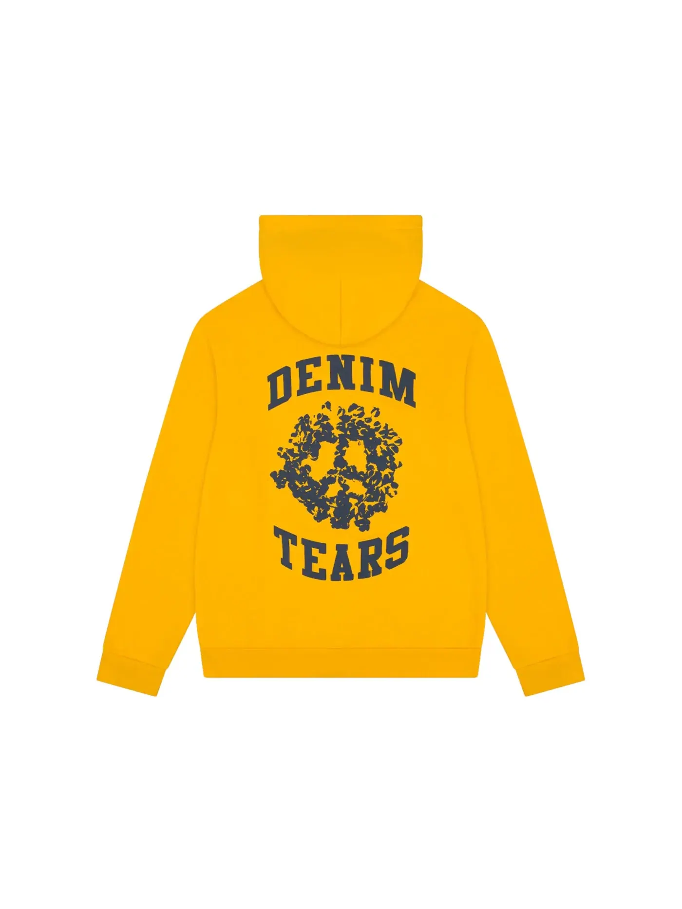 Мужская худи с принтом Denim University Zip Hoodie Denim Tears — изображение 2 из 2, желтый