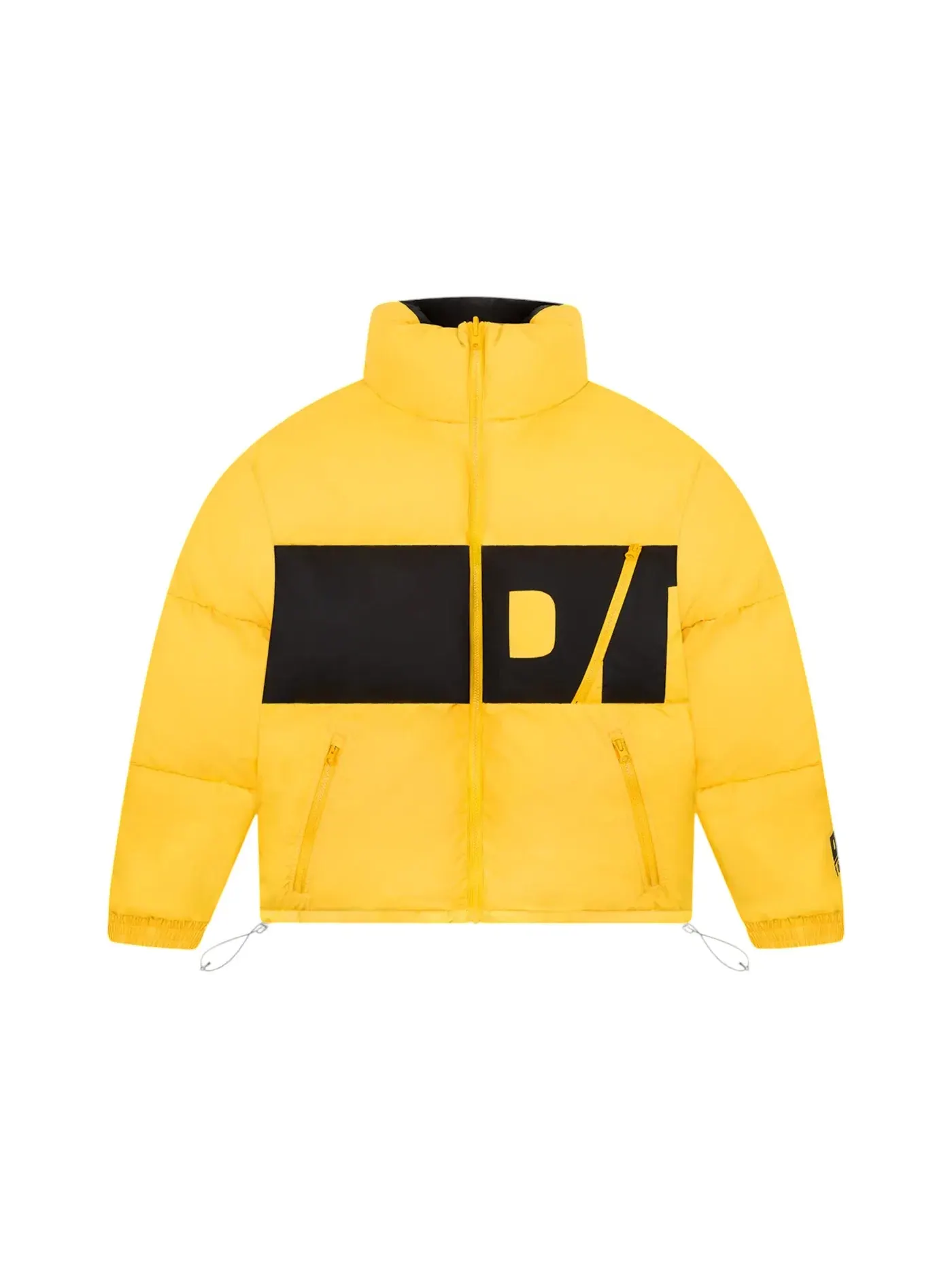 Мужская куртка-пуховик с принтом Denim Tears DT Outdoor Puffer Jacket — изображение 1 из 2, желтый
