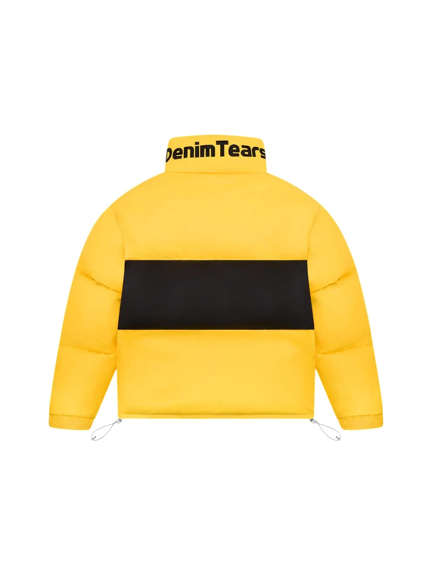 Мужская куртка-пуховик с принтом Denim Tears DT Outdoor Puffer Jacket — изображение 2 из 2, желтый