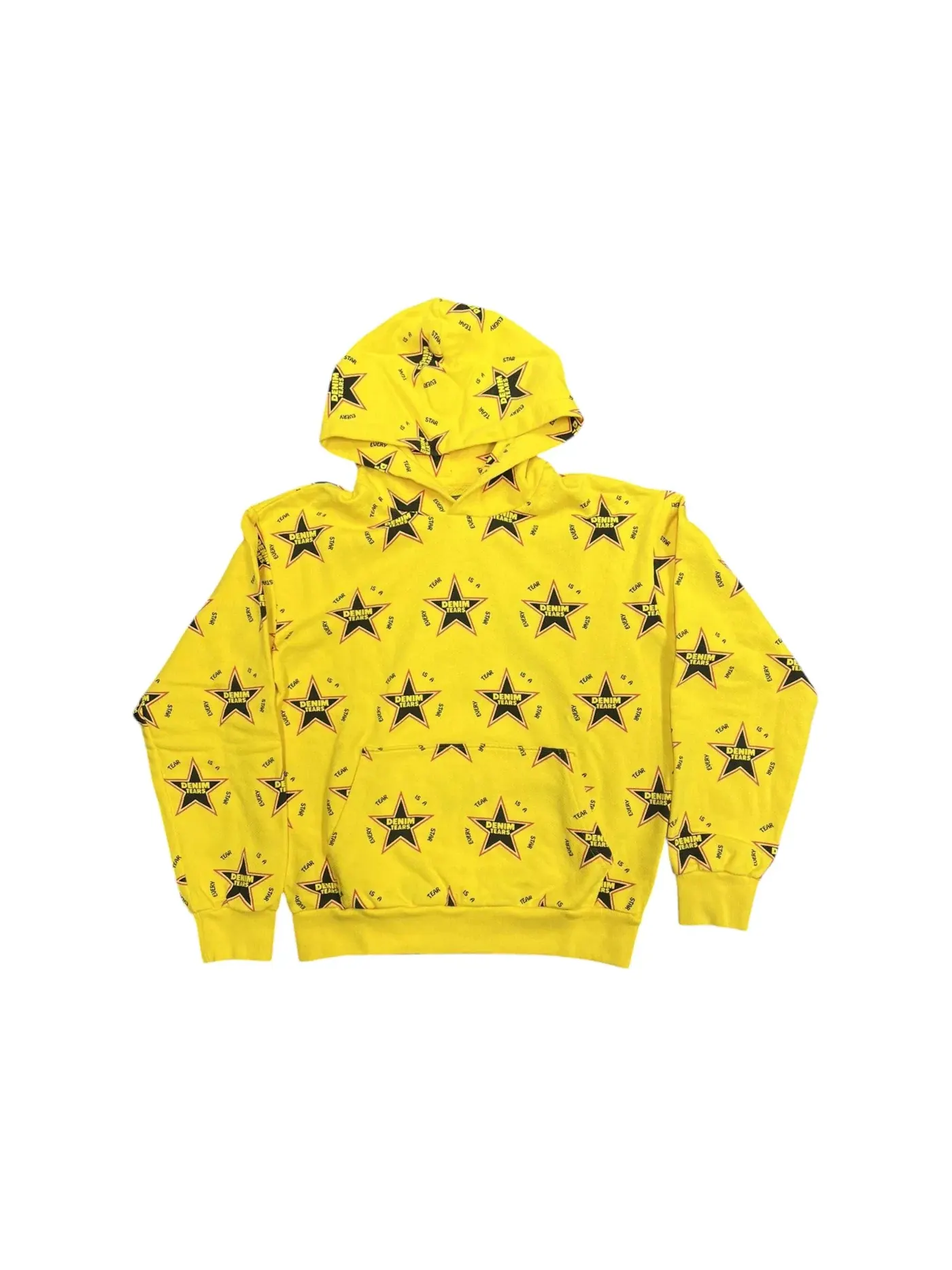 Мужской худи с принтом Denim Tears Every Tear Is A Star Hoodie — изображение 1 из 1, желтый