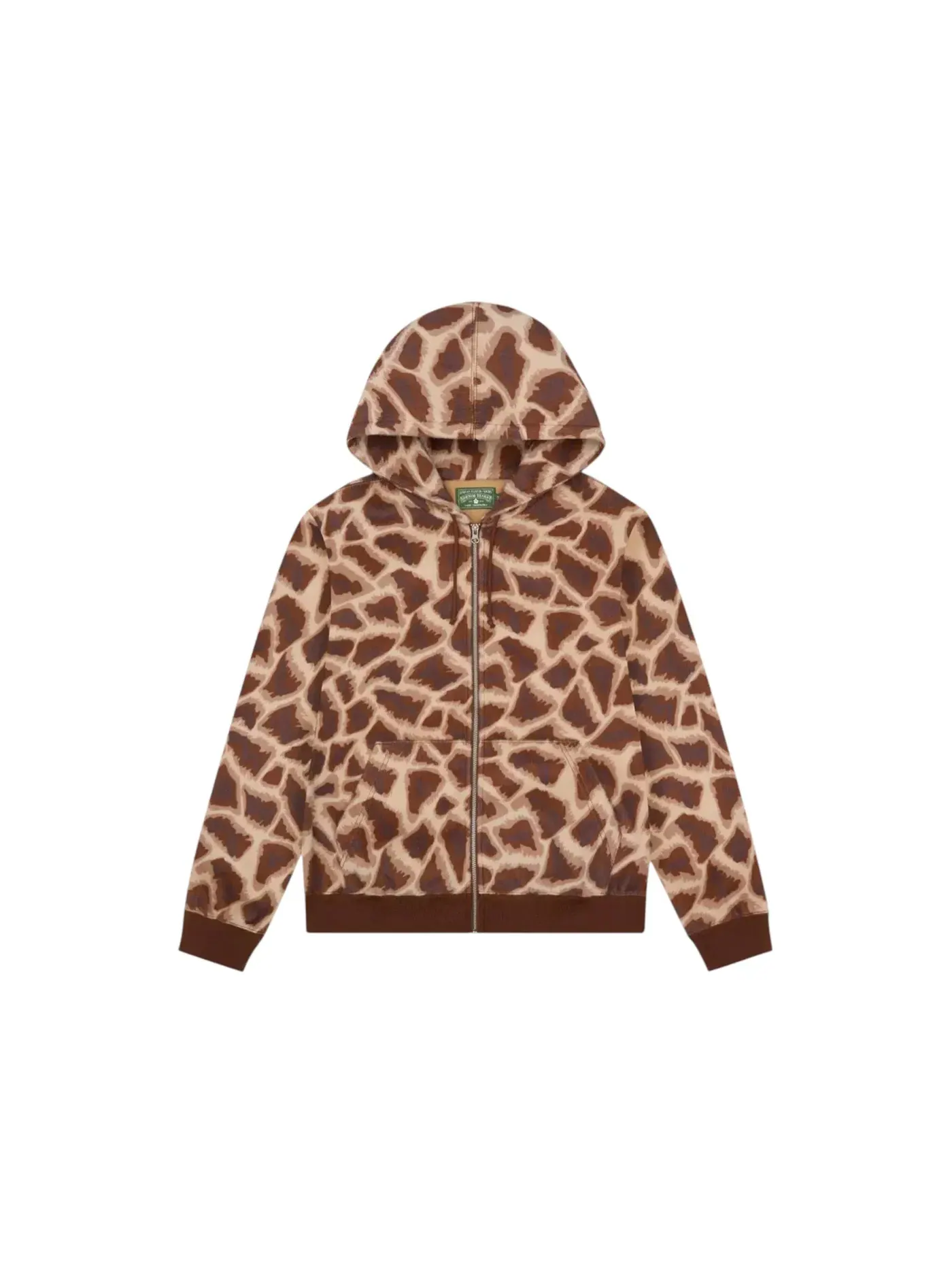 Мужской худи с принтом Faux Fur Animal Wreath Denim Tears — изображение 1 из 2, коричневый