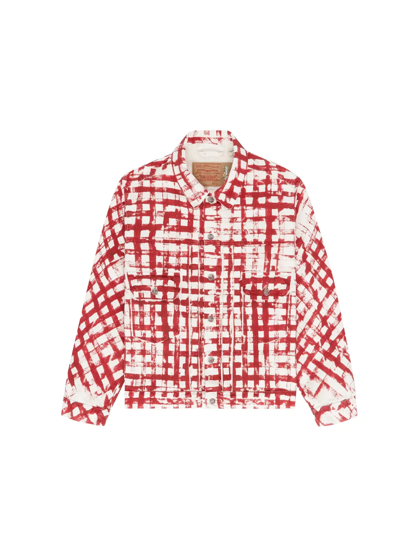Мужская куртка-тракер с принтом Picnic Plaid Denim Tears — изображение 1 из 2, мульти