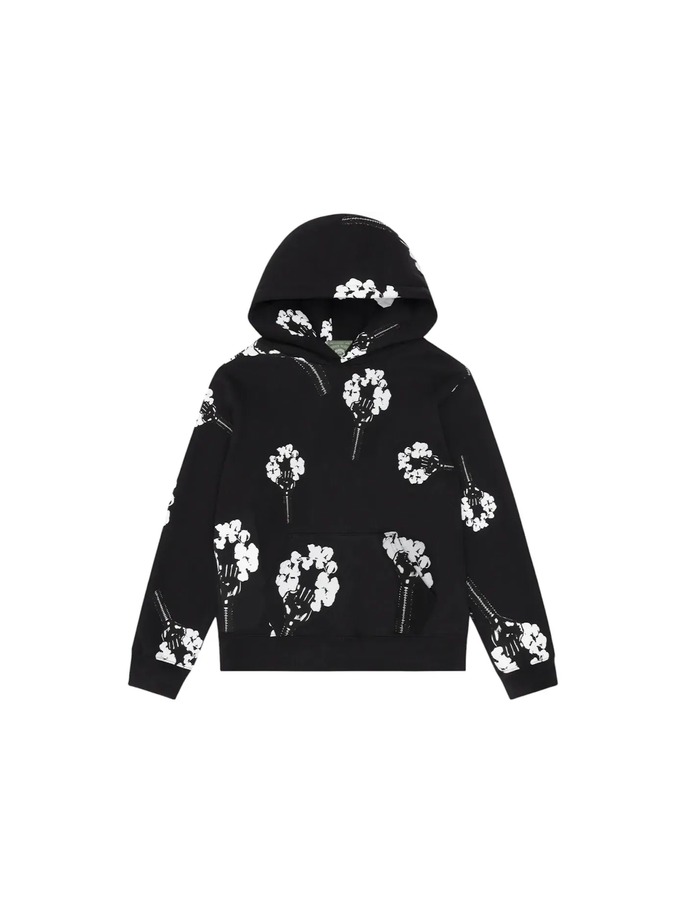 Мужской худи с принтом Hardies Tears Fist Wreath Denim Tears — изображение 1 из 2, черный