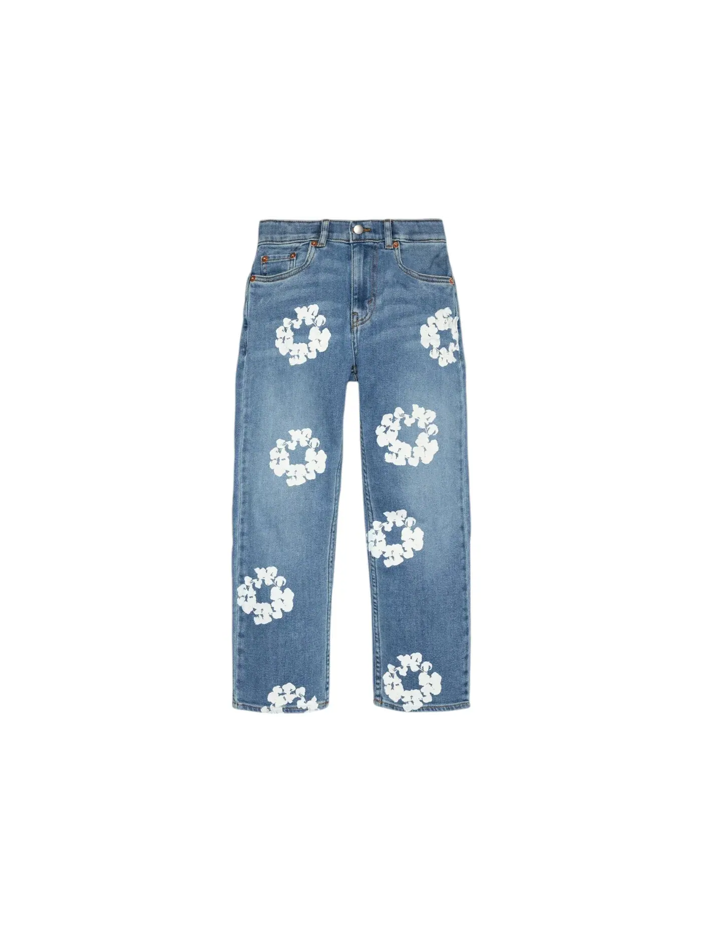 Детские джинсы с принтом Cotton Wreath Denim Tears — 1