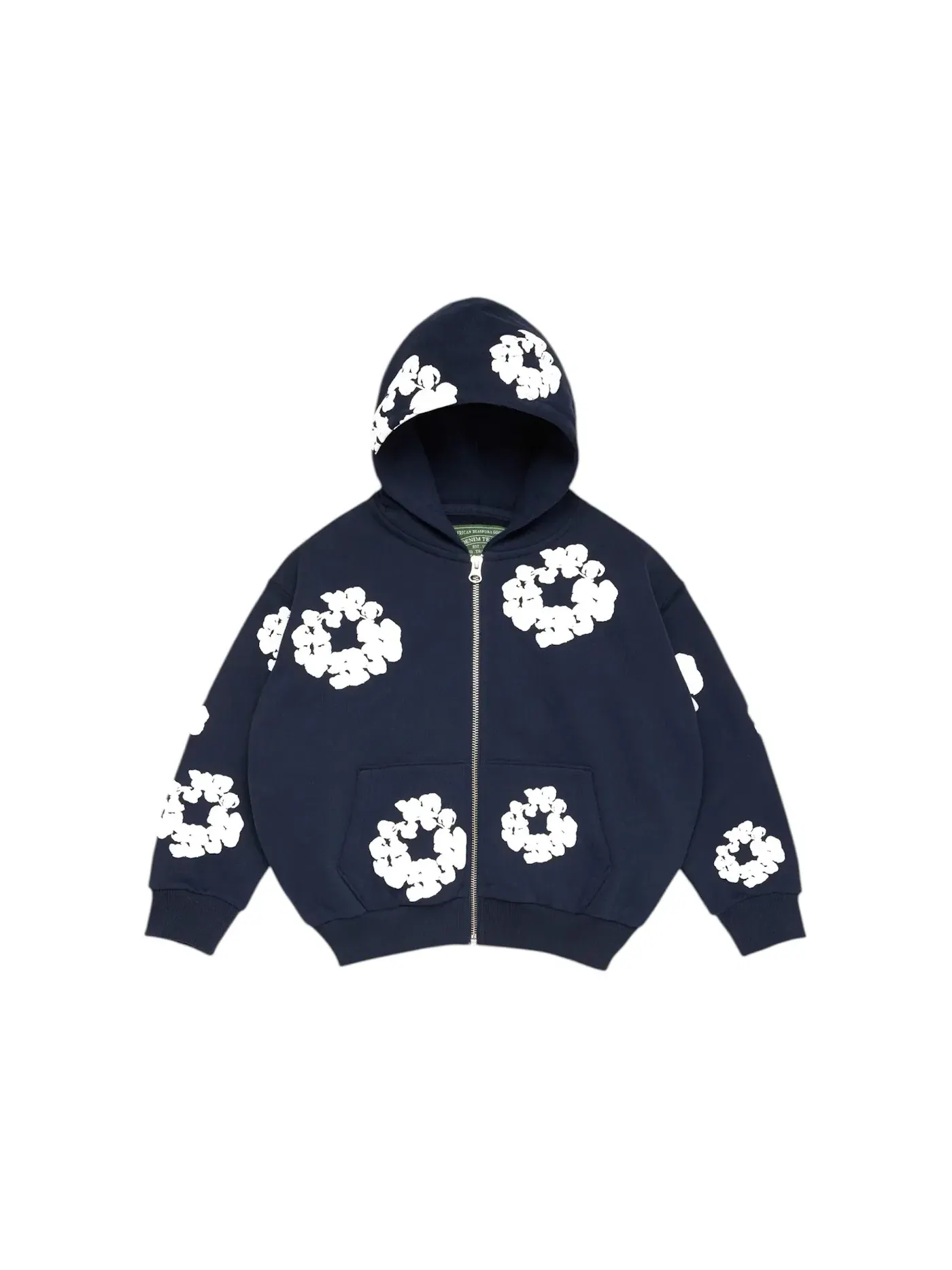Детская худи с принтом Cotton Wreath Denim Tears — изображение 1 из 2, темно-синий