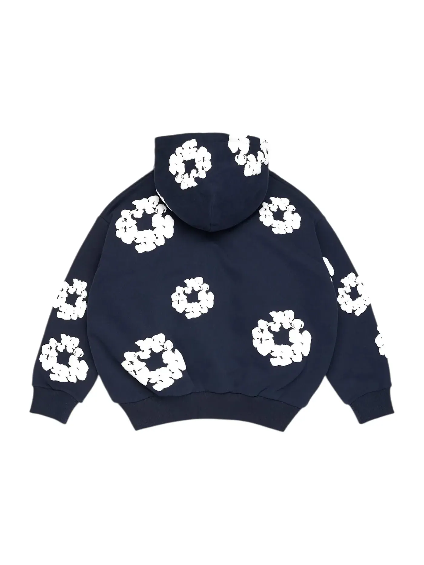Детская худи с принтом Cotton Wreath Denim Tears — изображение 2 из 2, темно-синий
