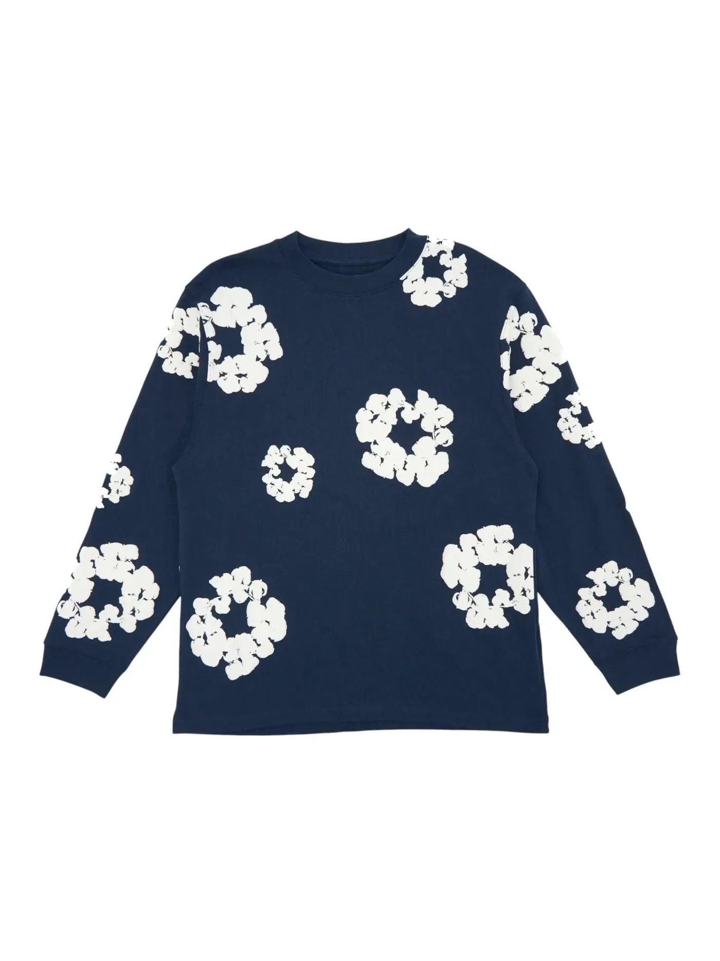 Мужская футболка с длинным рукавом Cotton Wreath Denim Tears — изображение 1 из 2, темно-синий