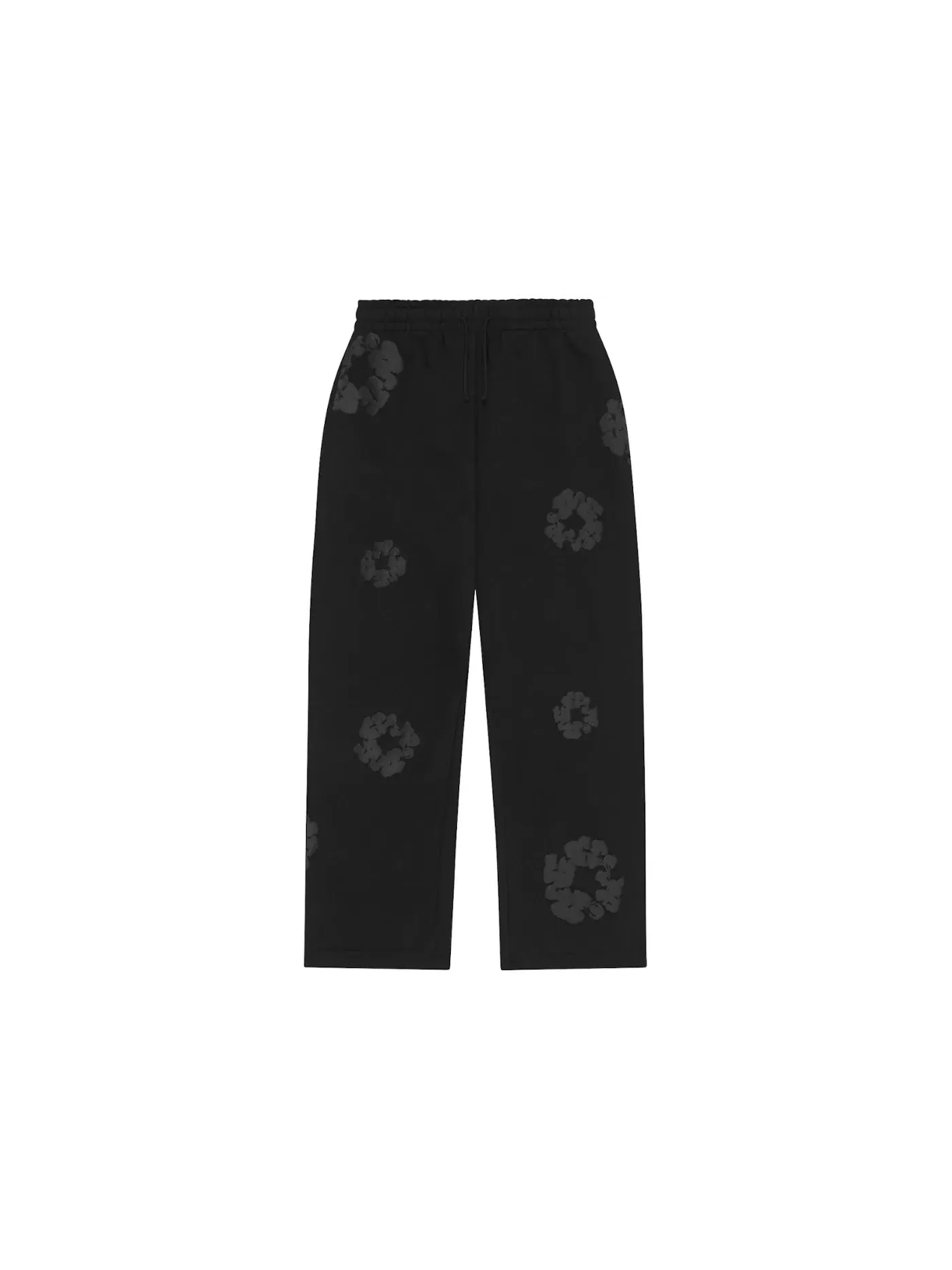 Мужские спортивные штаны свободного кроя с принтом Cotton Wreath Denim Tears — изображение 1 из 1, черный