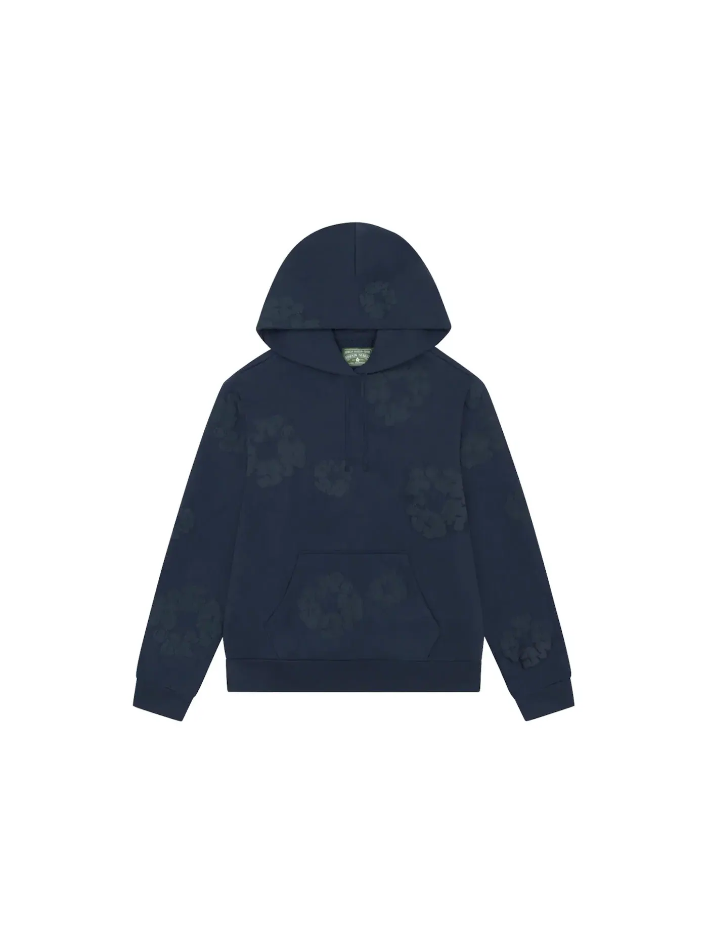 Мужской худи с принтом Denim Tears Mono Cotton Wreath Hoodie — изображение 1 из 1, темно-синий